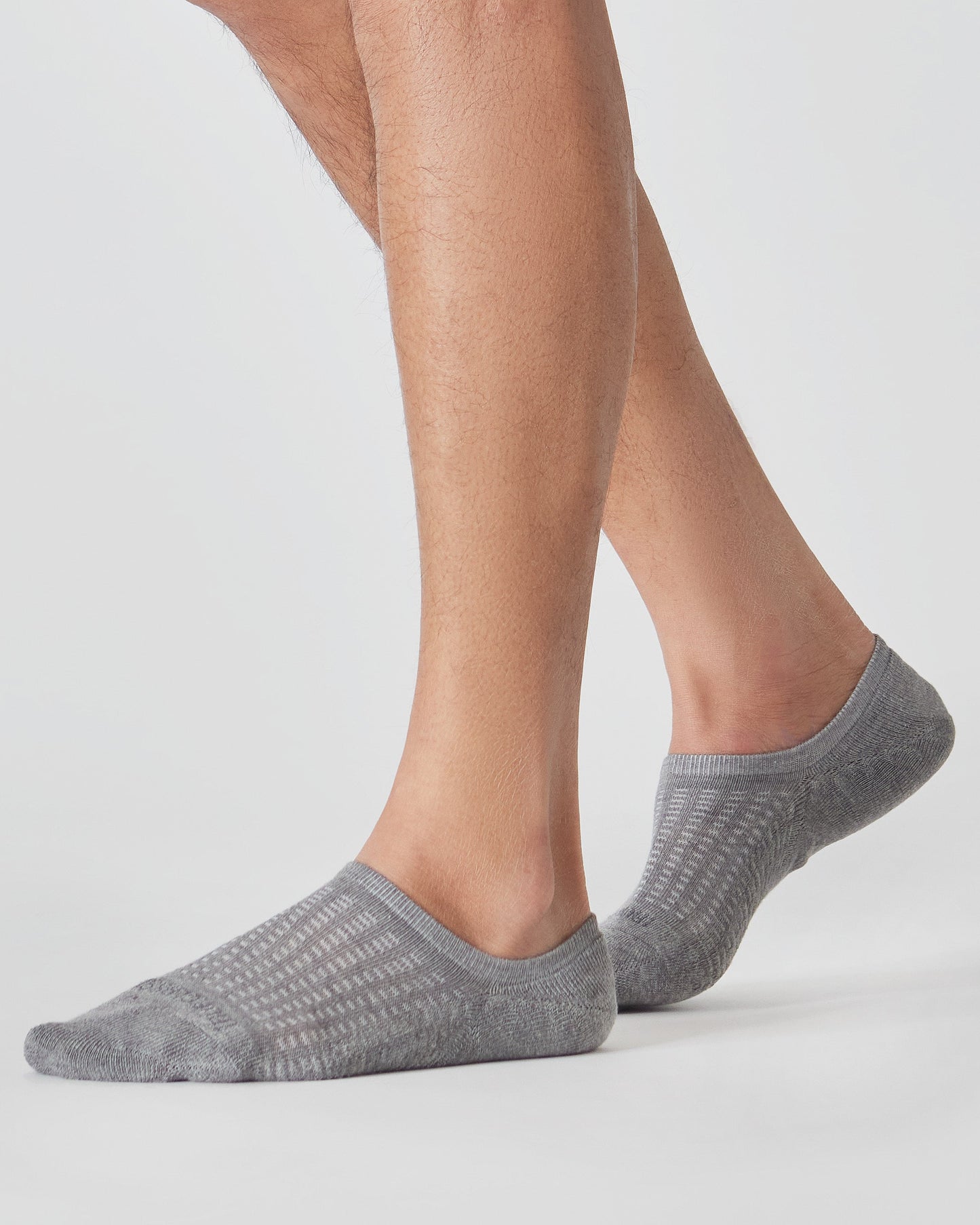 Heather Gray Active No Show Socks 3-Pack