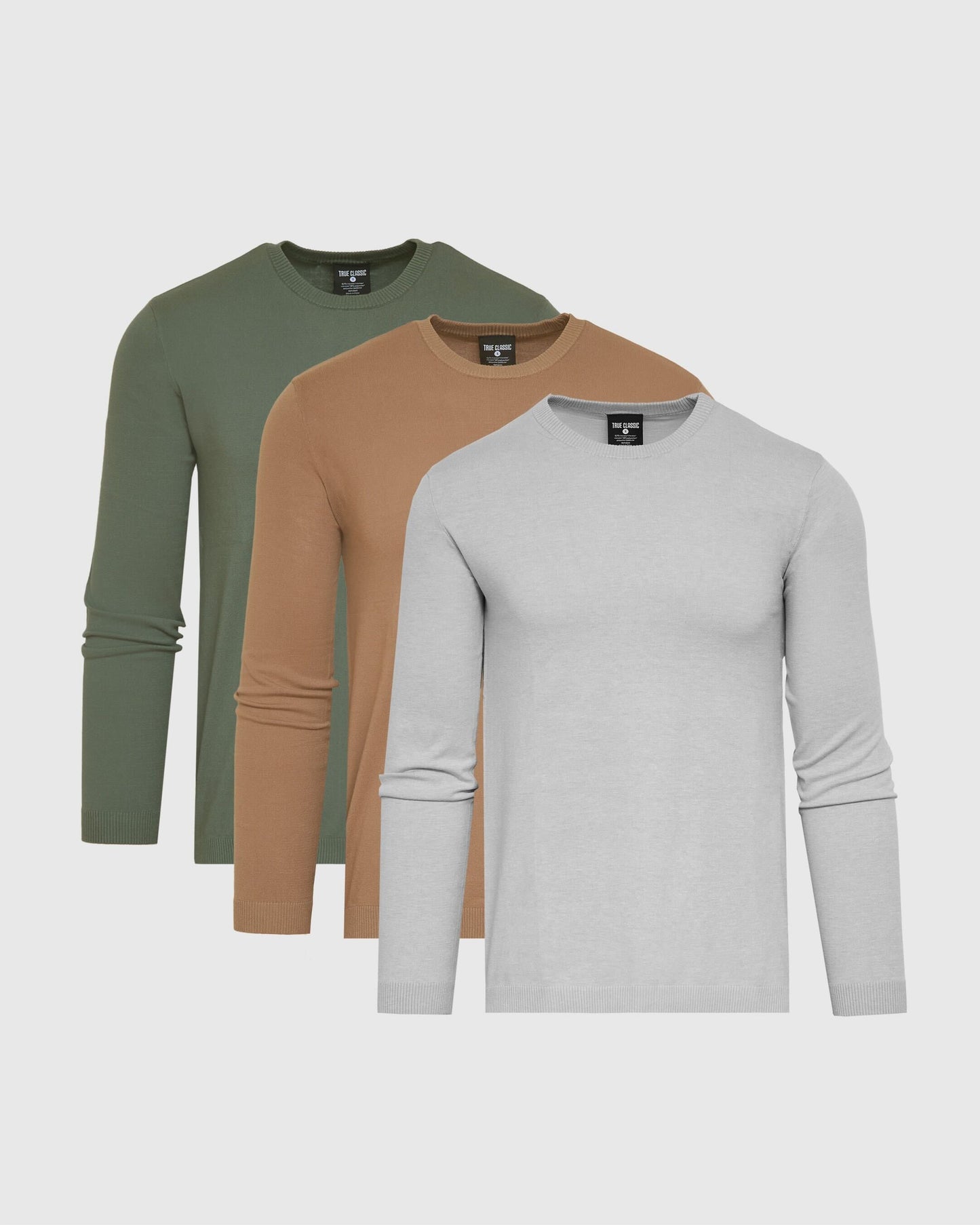 Dressy Crew Neck Sweater 3-Pack