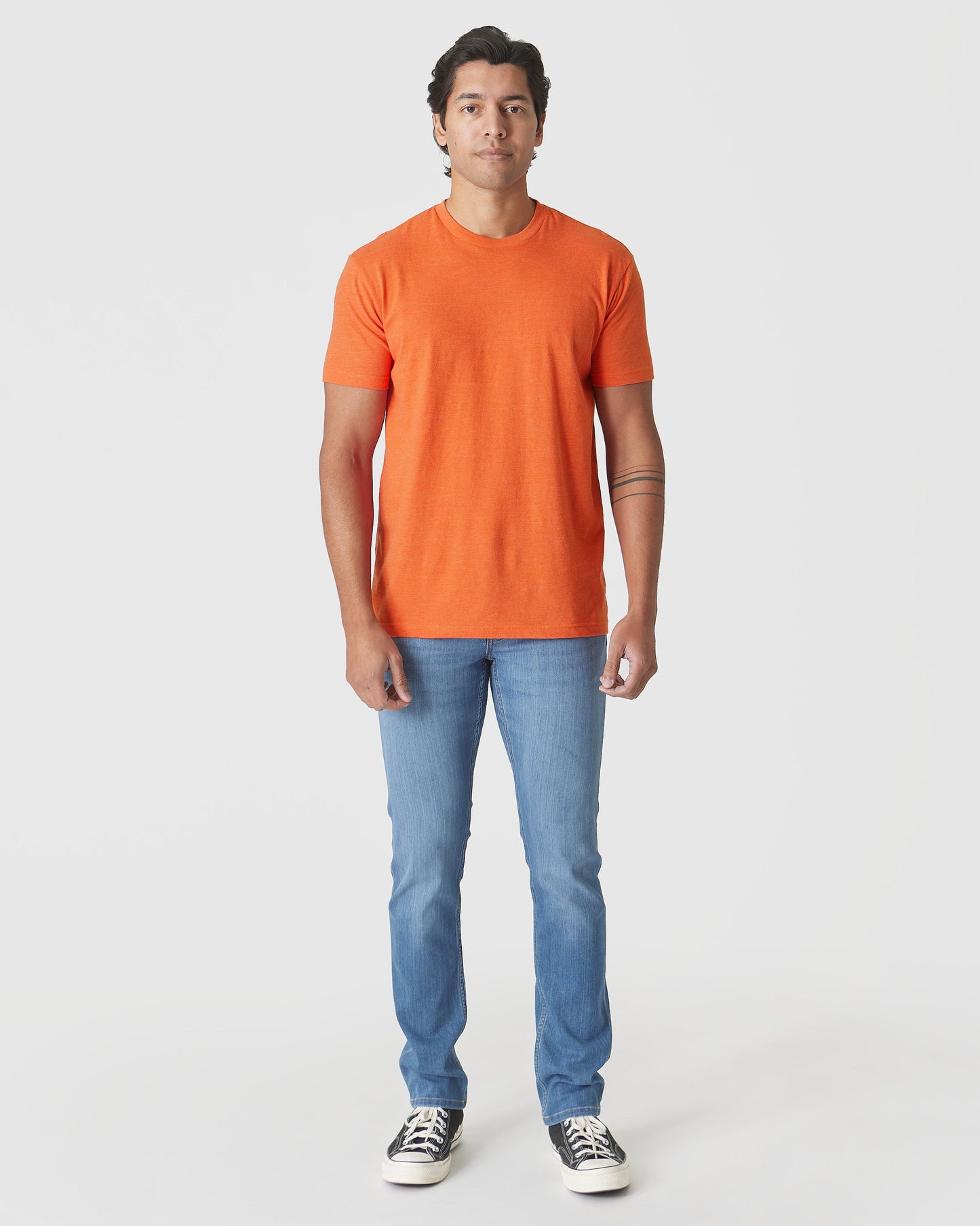 Burnt Orange Heather Classic Crew Neck