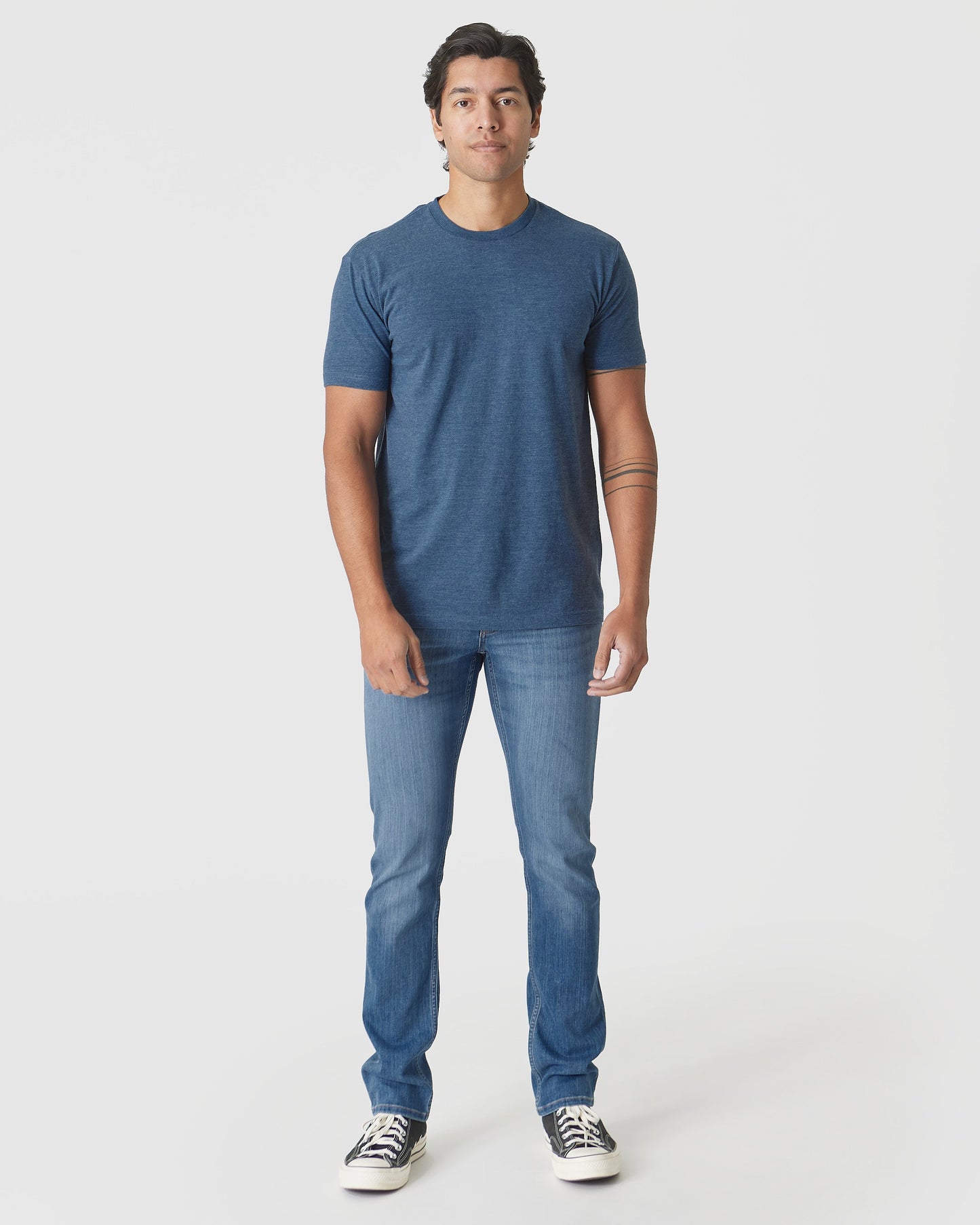 Deep Sea Blue Heather Classic Crew