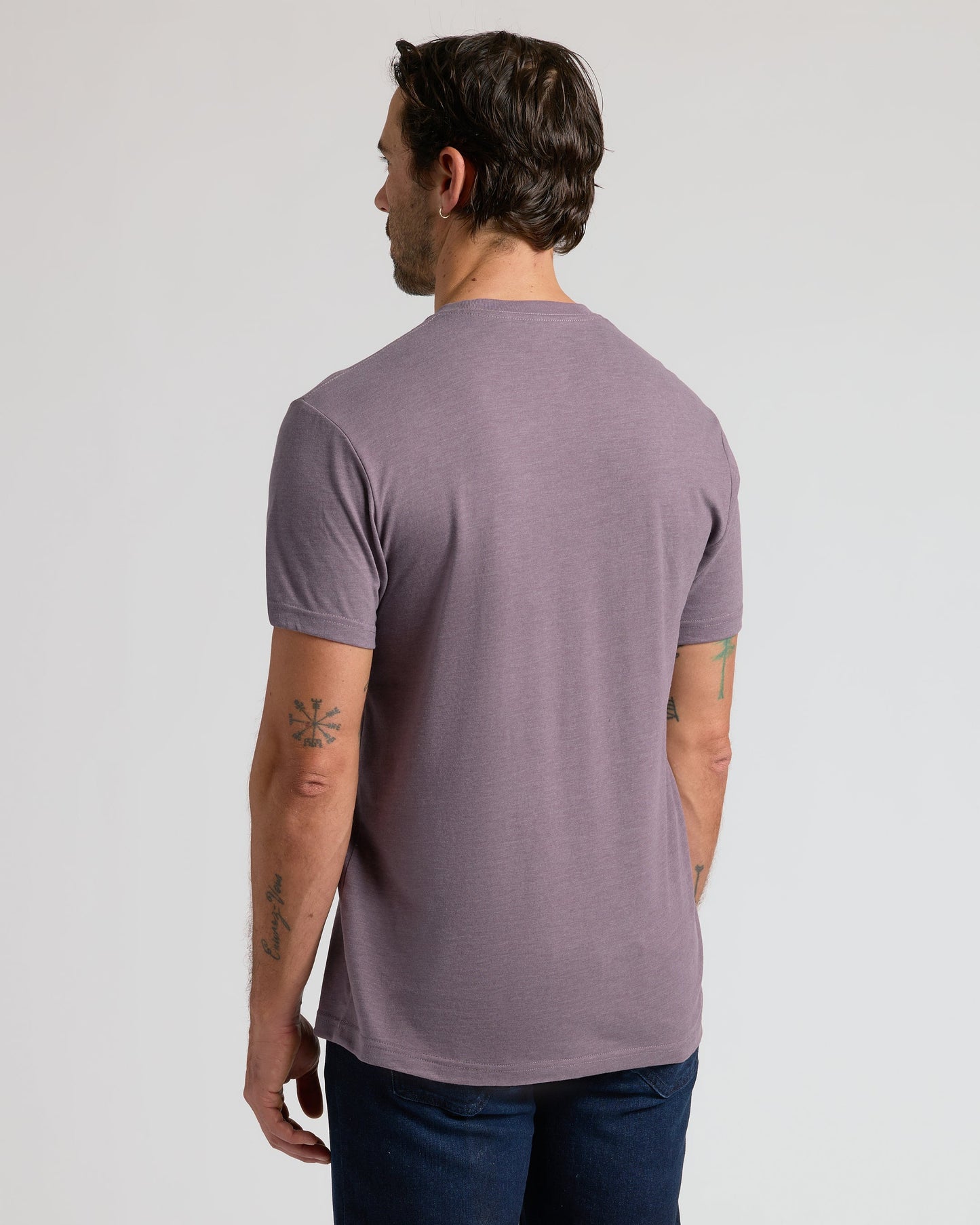 Dark Heather Amethyst Classic Crew Neck