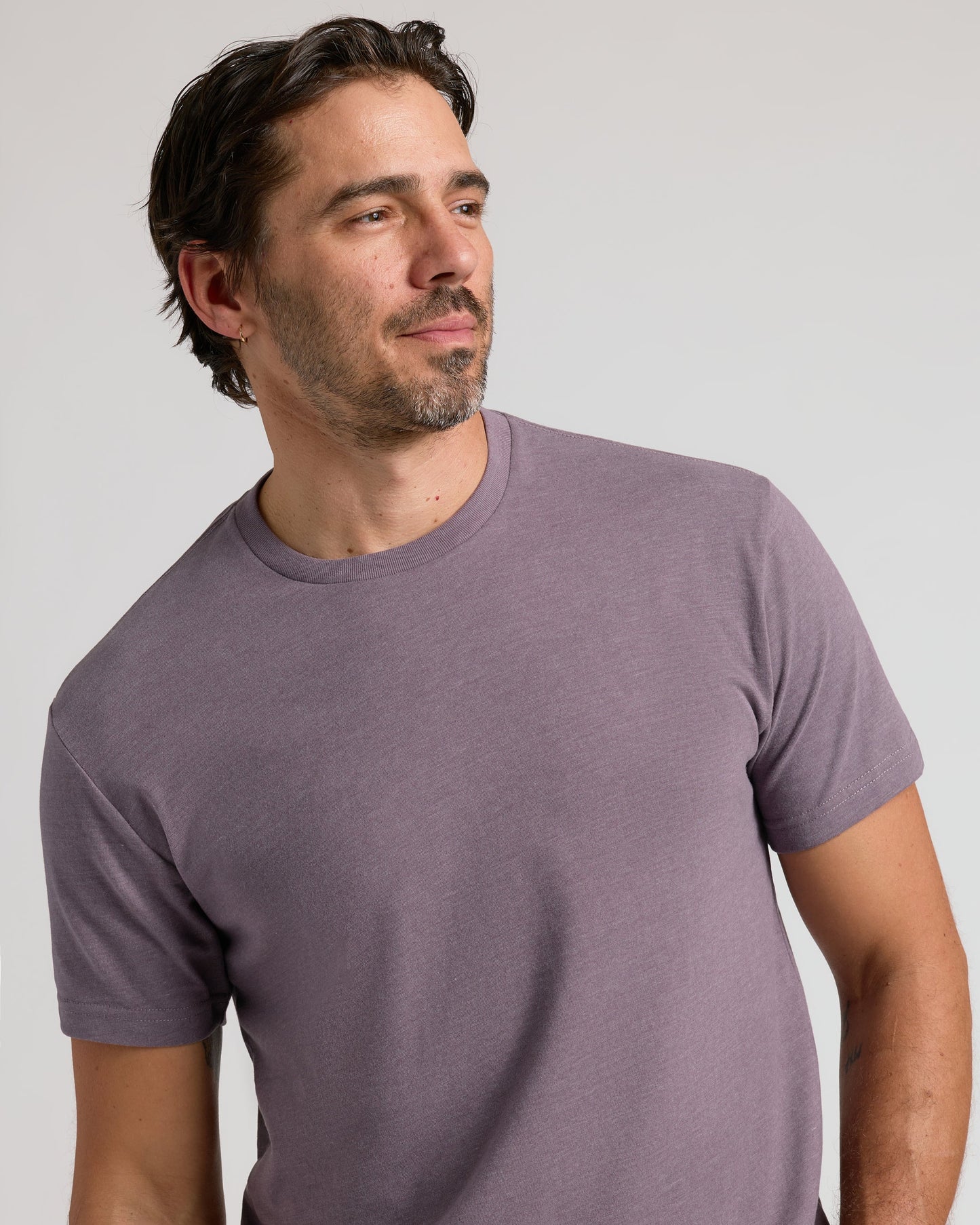 Dark Heather Amethyst Classic Crew Neck
