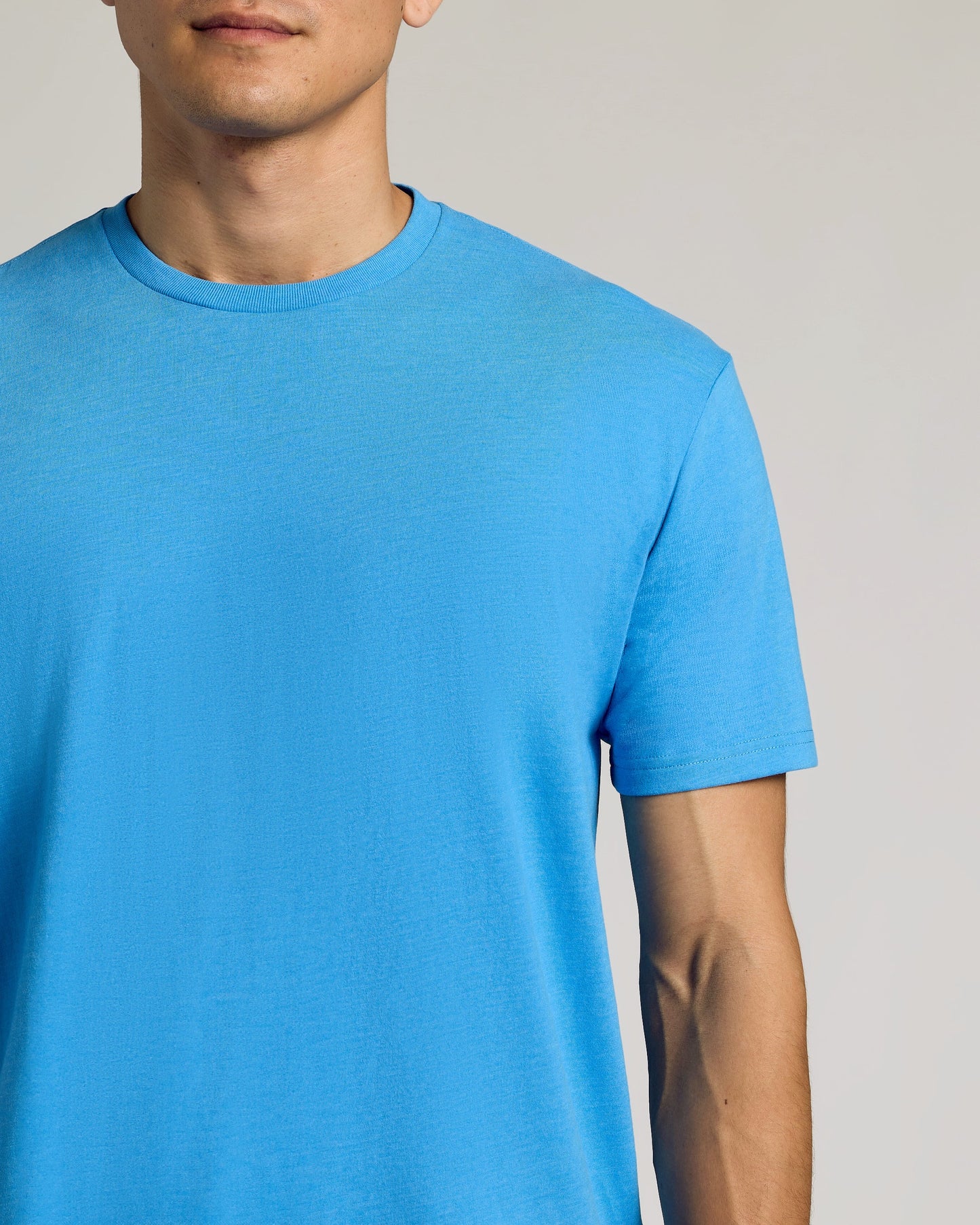 Dark Heather Bahama Blue Classic Crew Neck