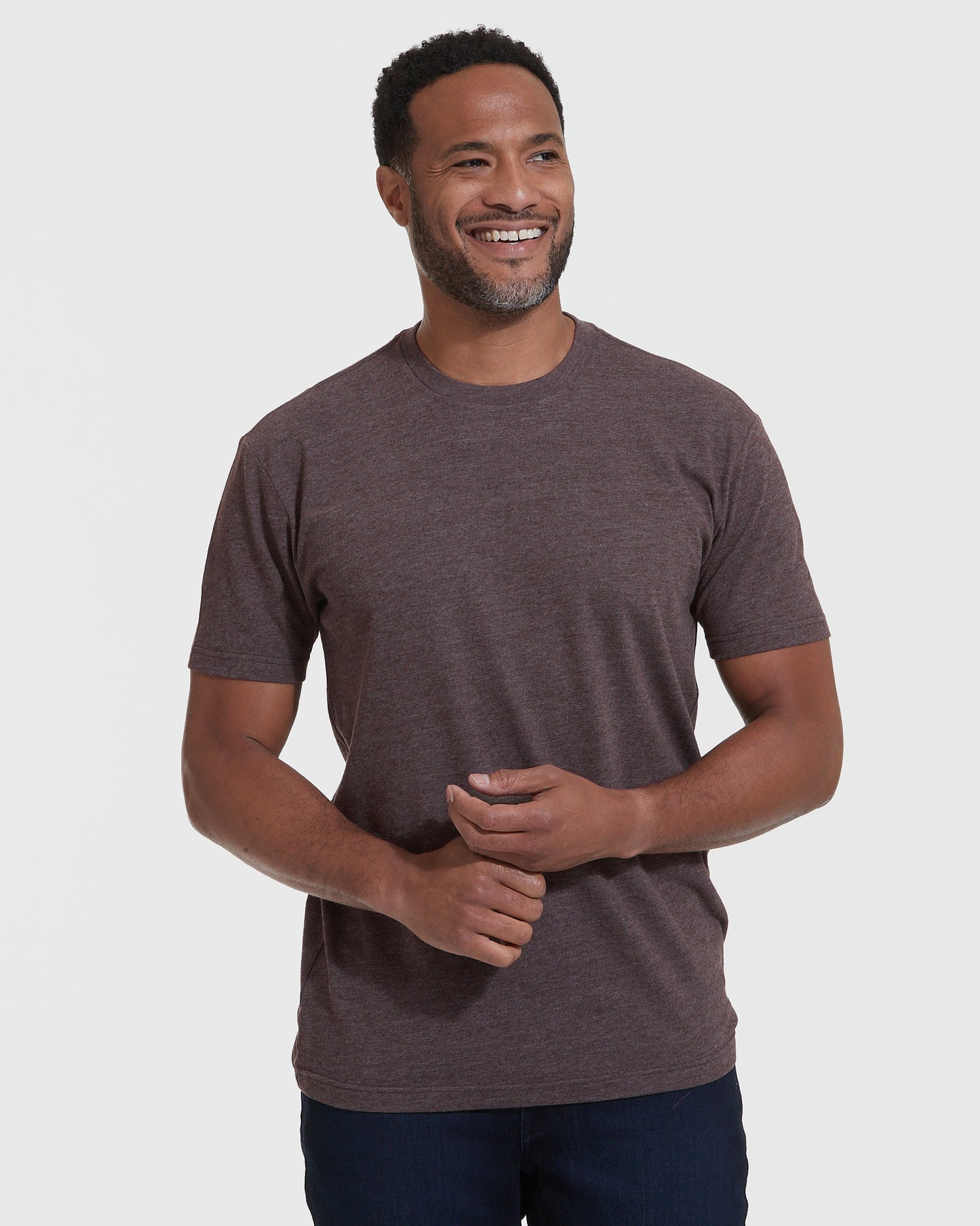 Heather Dark Oak Classic Crew Neck