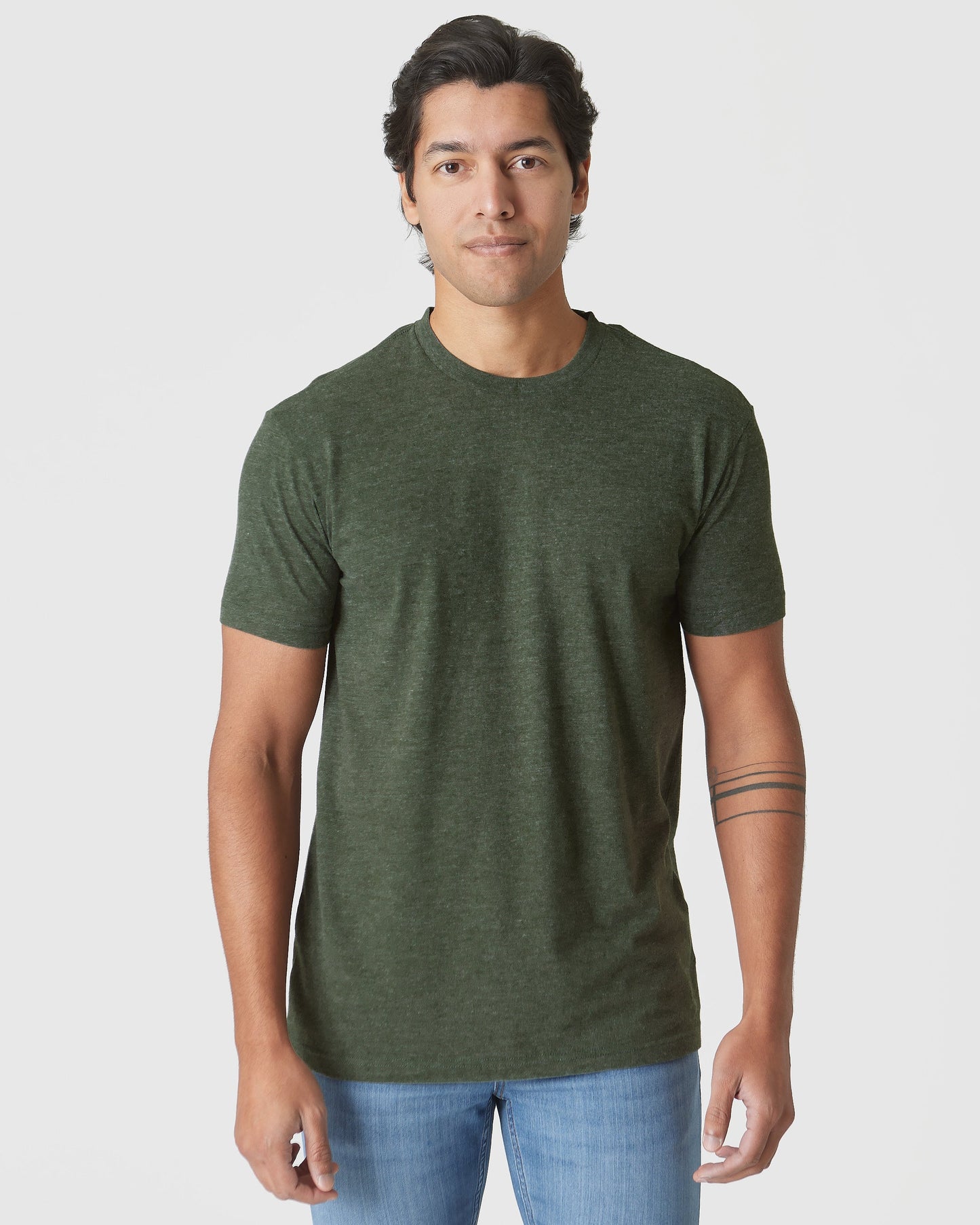Racing Green Heather Classic Crew