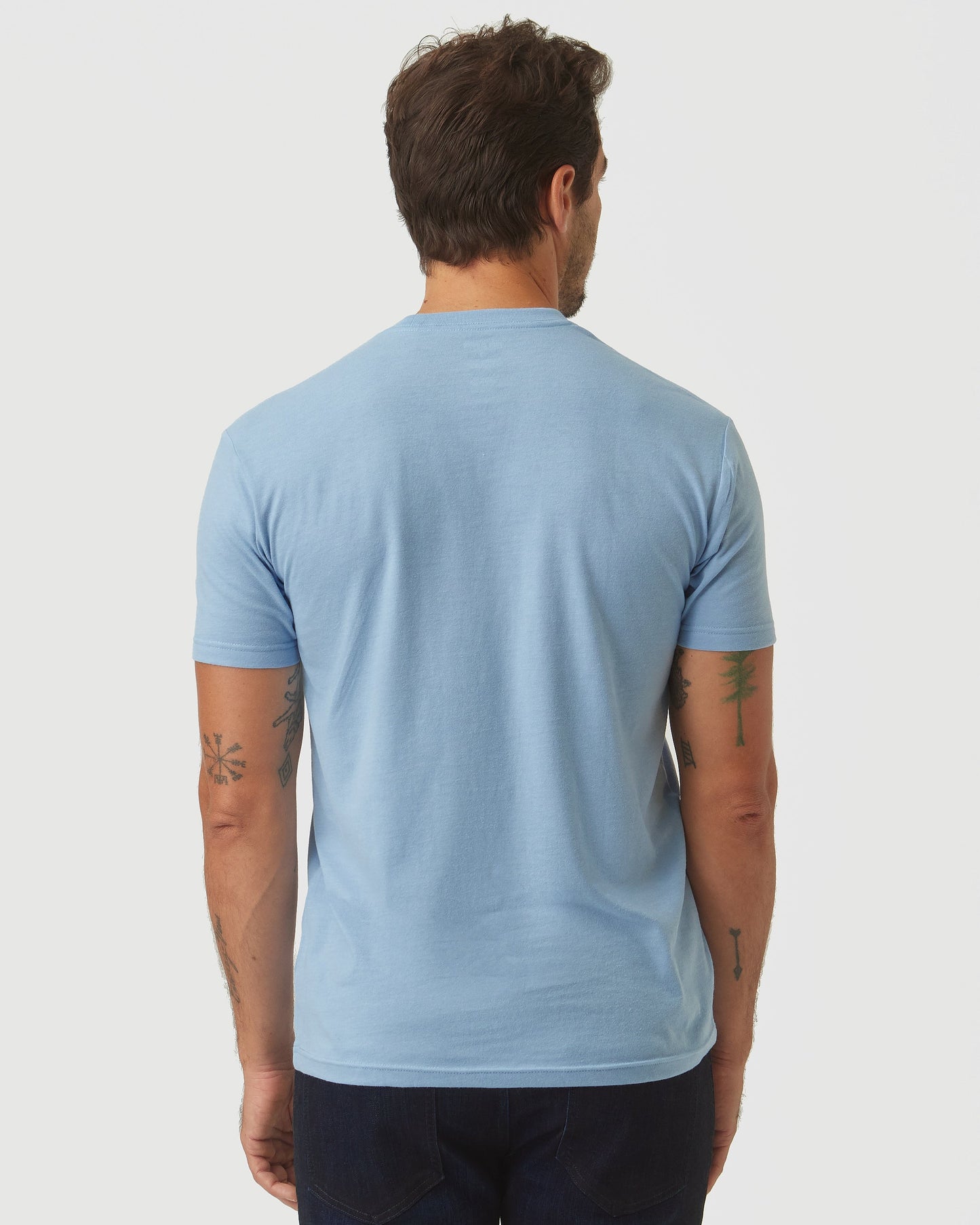 Sky Blue Heather Classic Crew