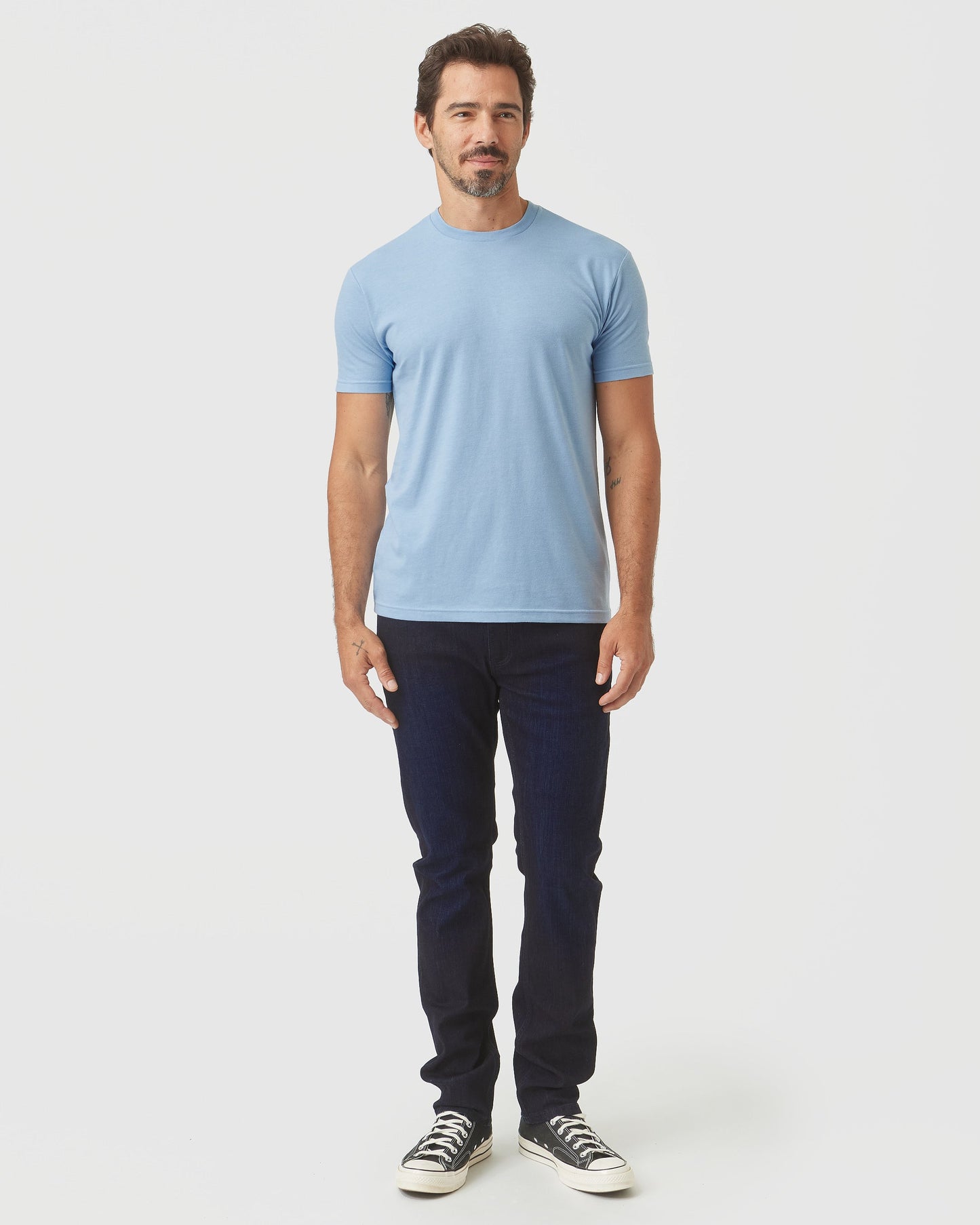 Sky Blue Heather Classic Crew