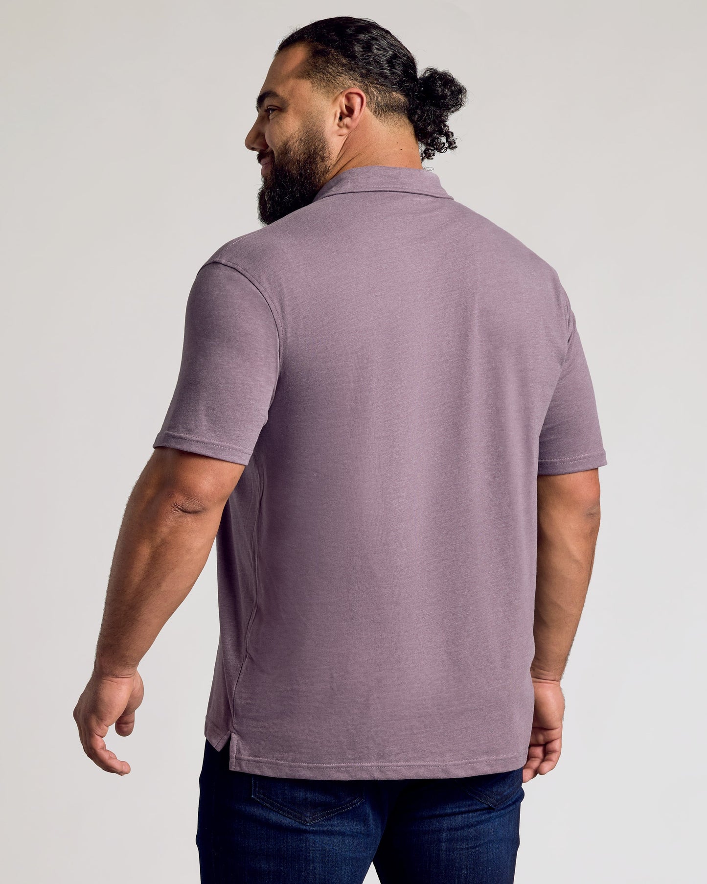 Dark Heather Amethyst Classic Polo
