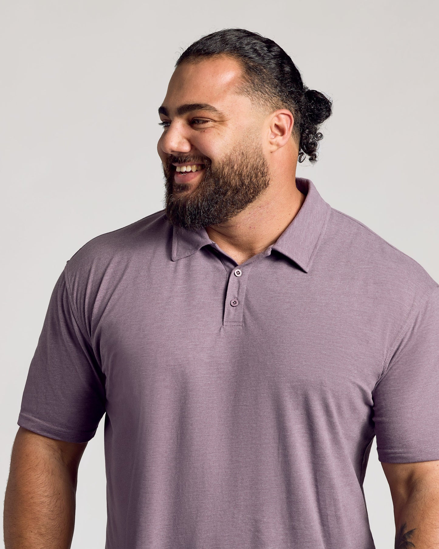 Dark Heather Amethyst Classic Polo