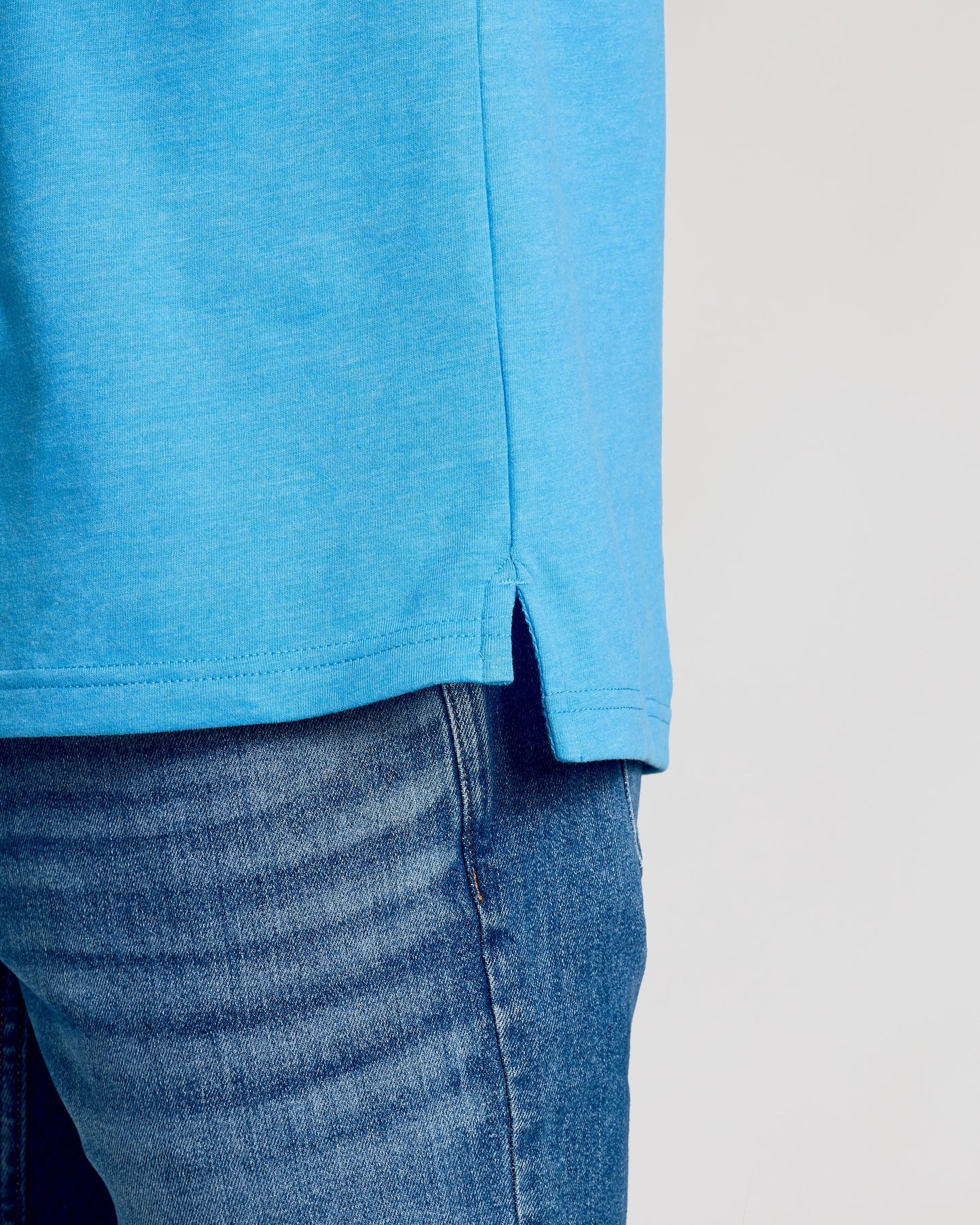 Dark Heather Bahama Blue Classic Polo