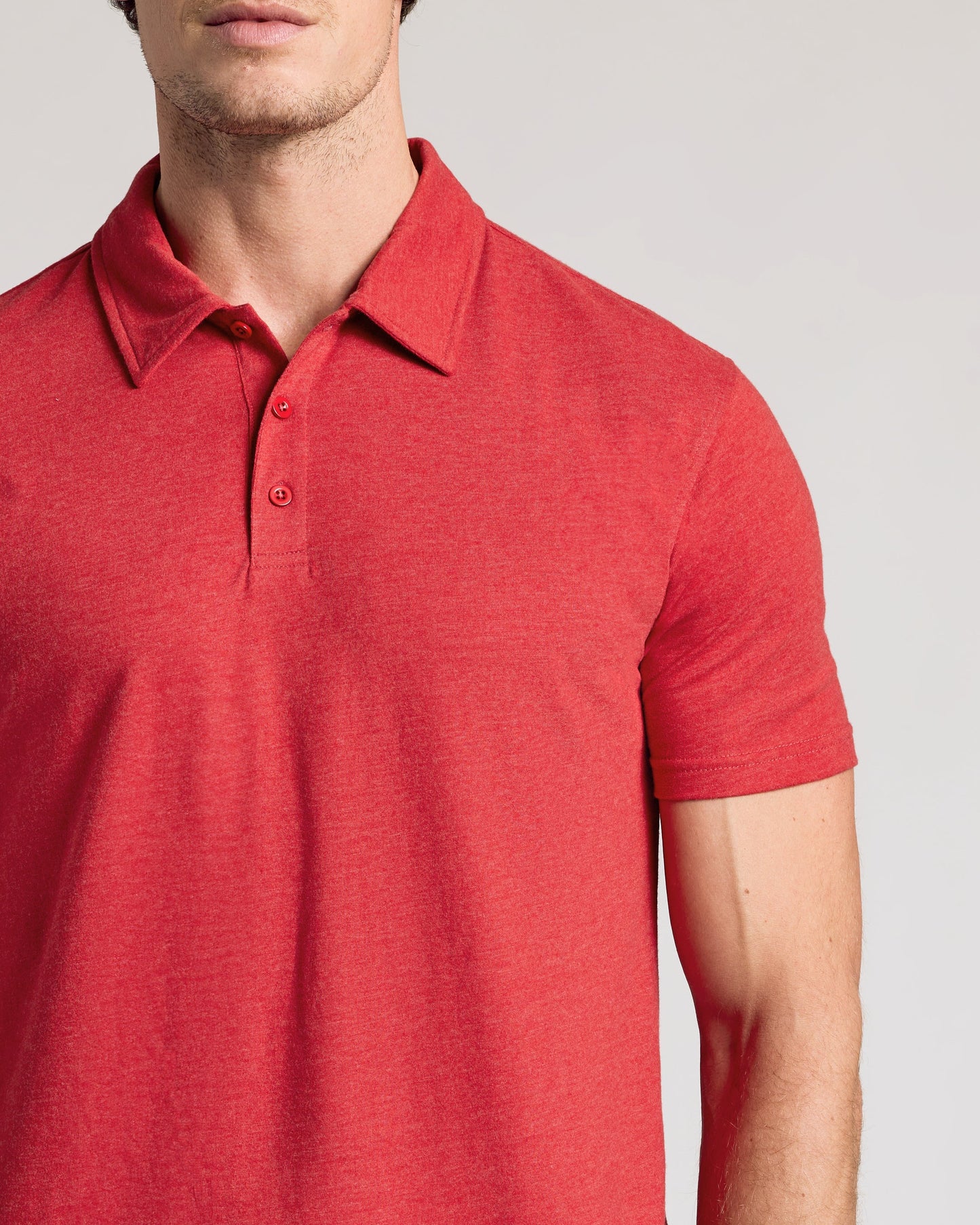 Dark Heather Lava Classic Polo