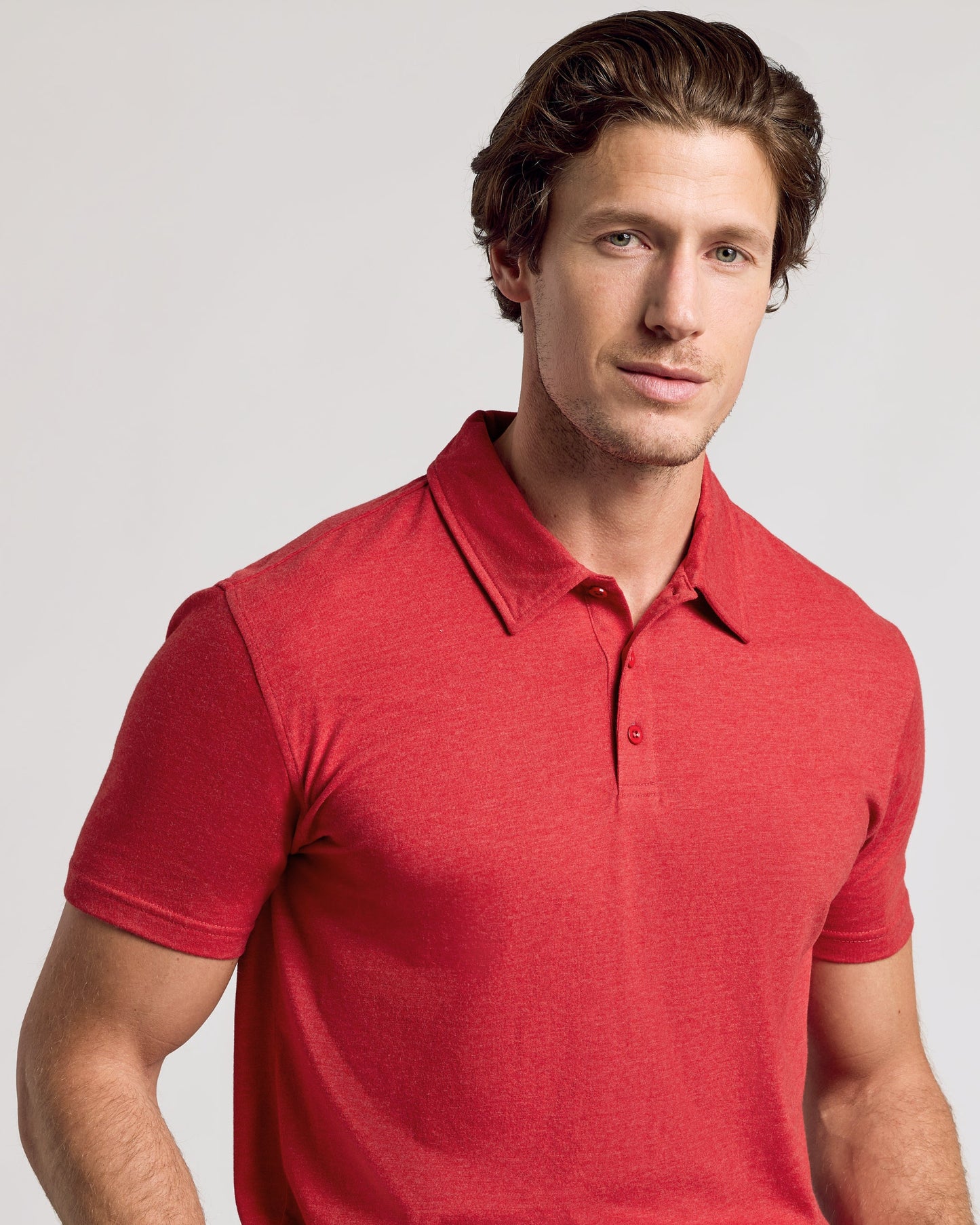 Dark Heather Lava Classic Polo