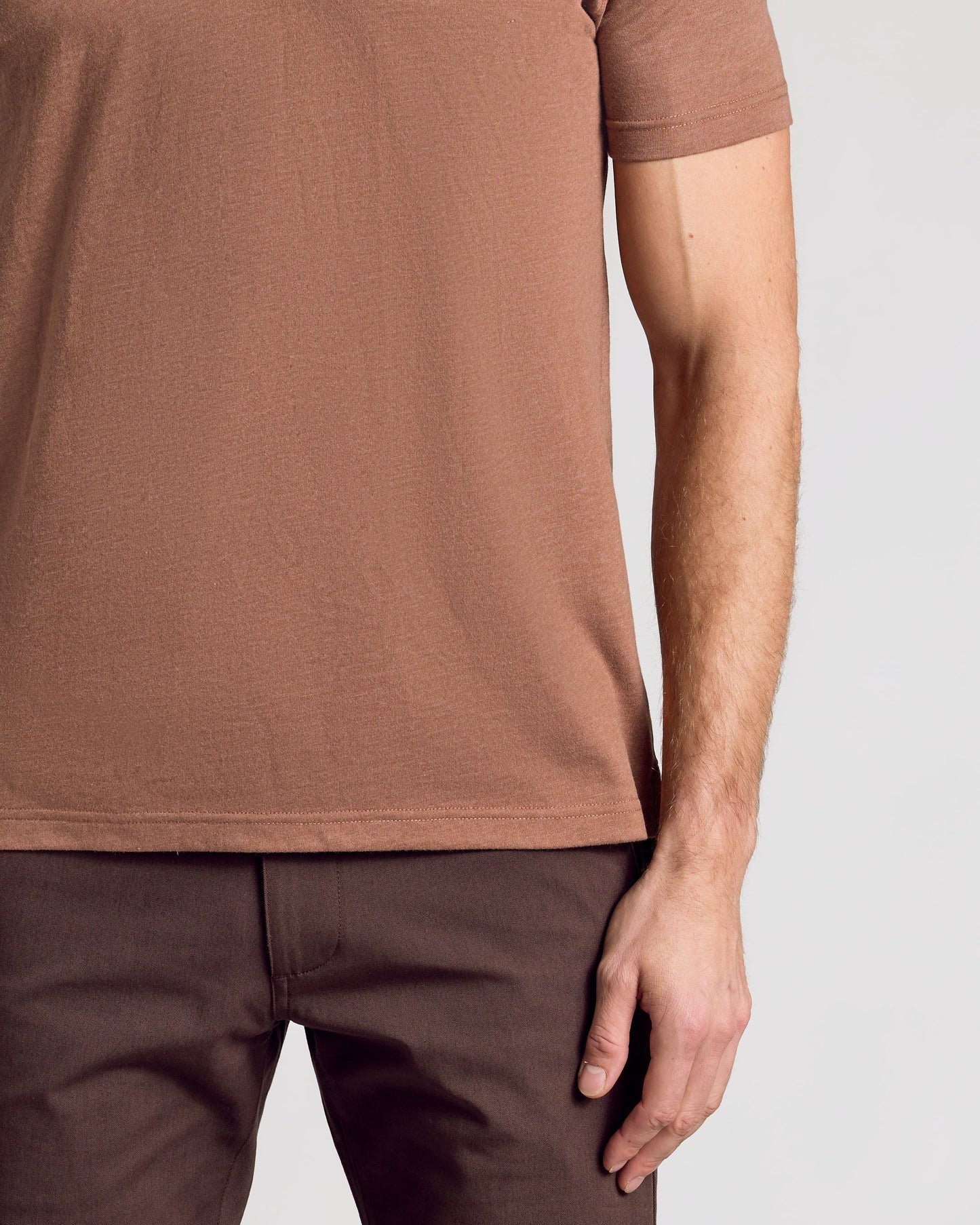 Dark Heather Sepia Classic Polo