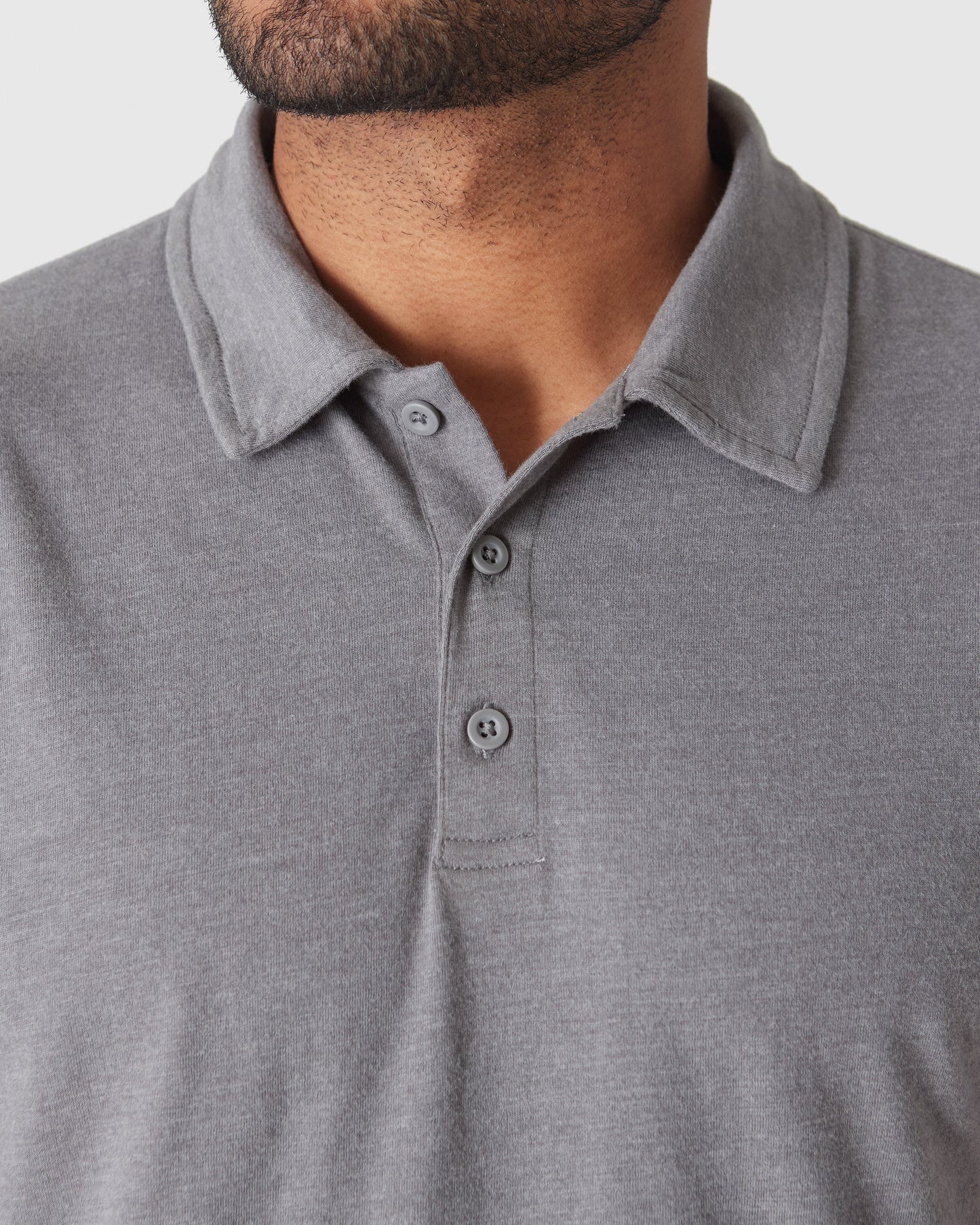 Heather Graphite Classic Polo