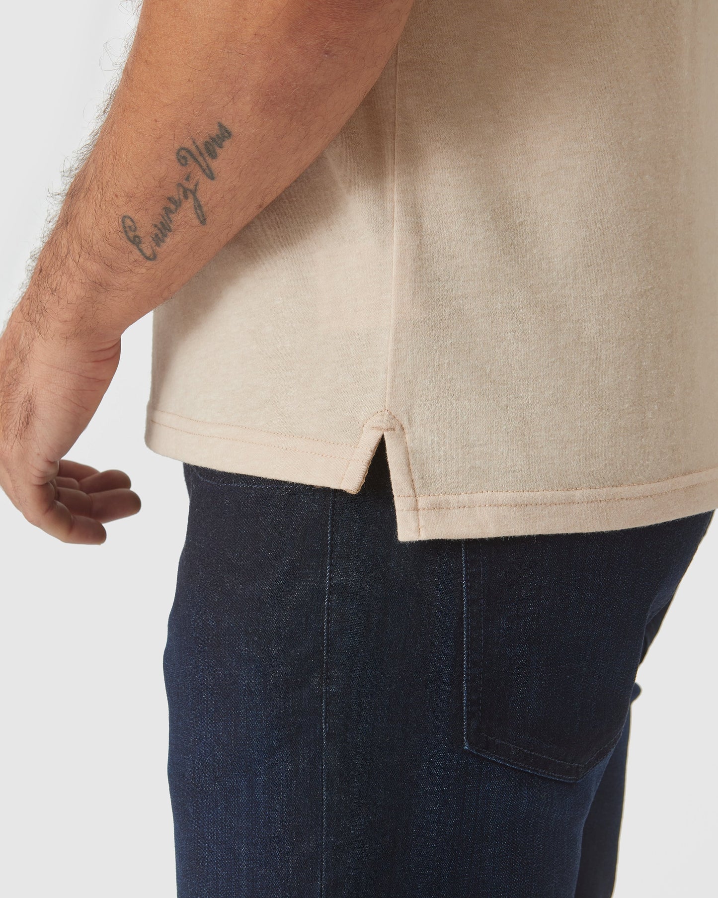 Light Camel Cream Heather Classic Polo