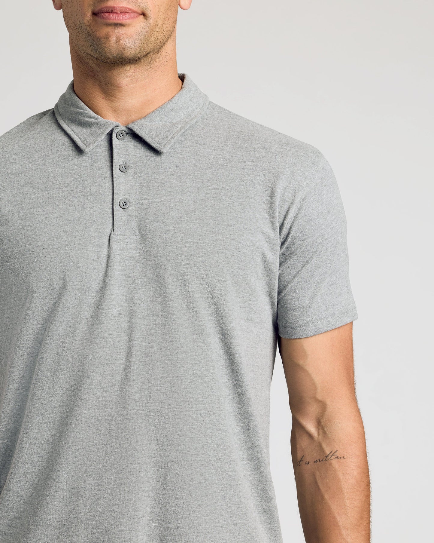 Heather Gray Classic Polo