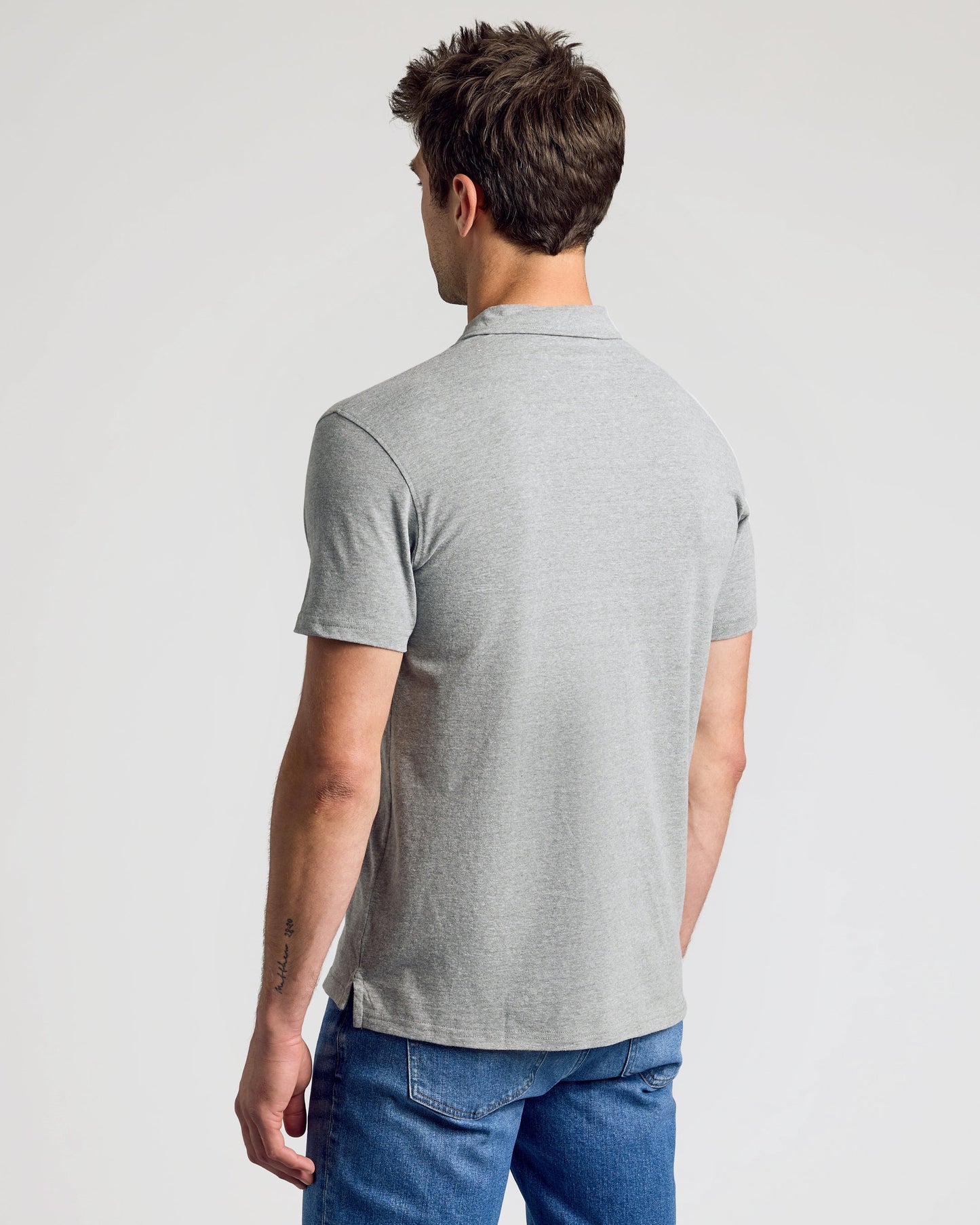 Heather Gray Classic Polo