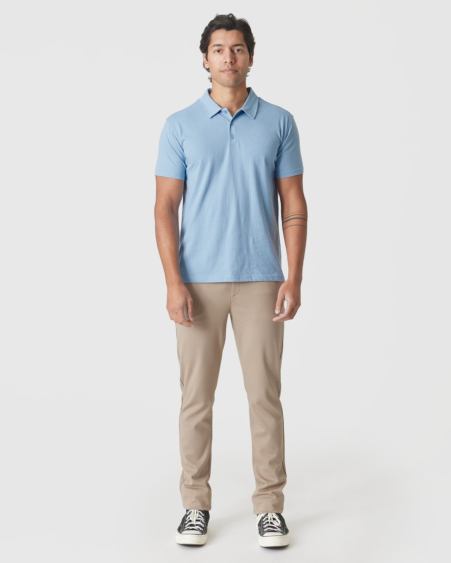 Sky Blue Heather Classic Polo