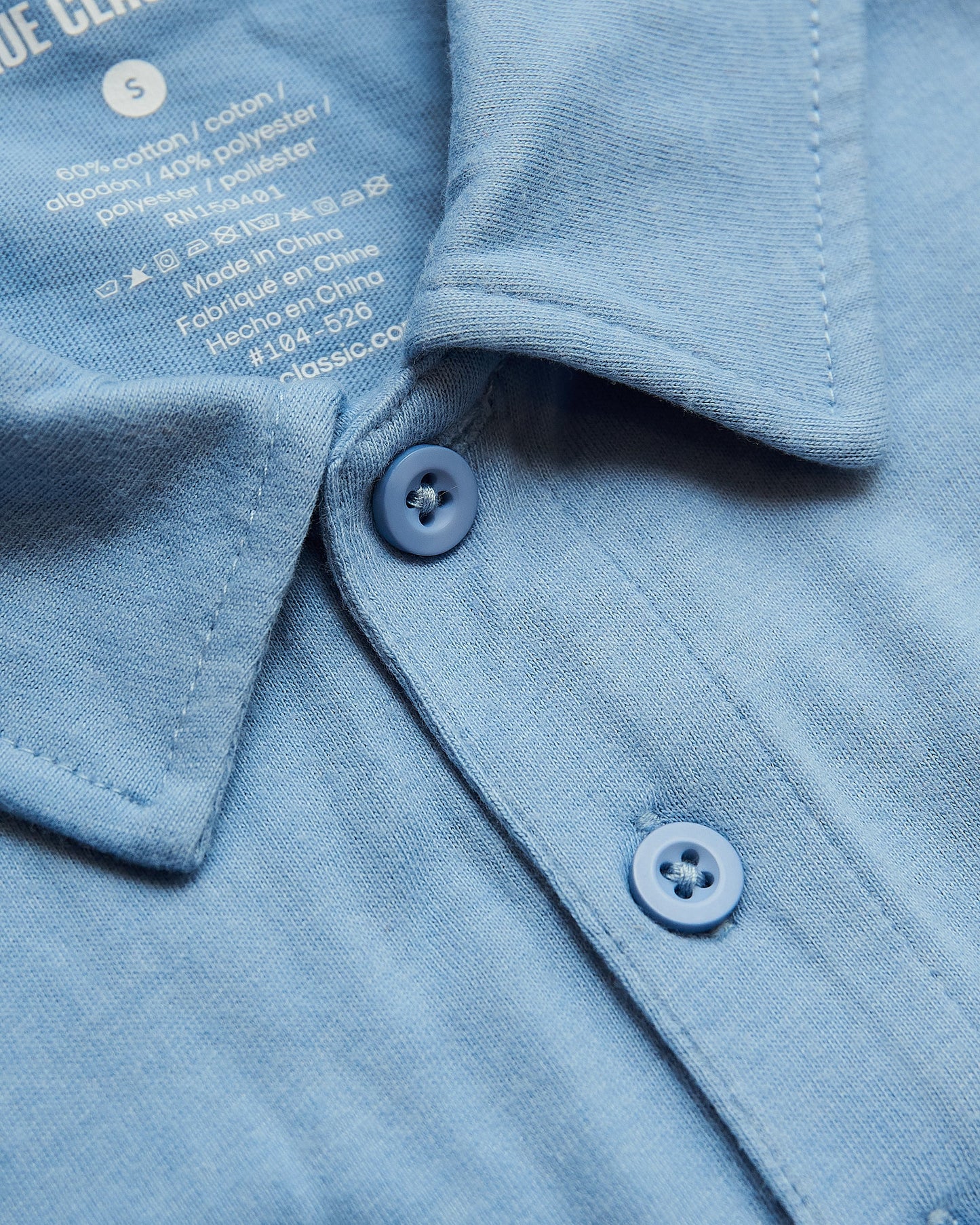 Sky Blue Heather Classic Polo