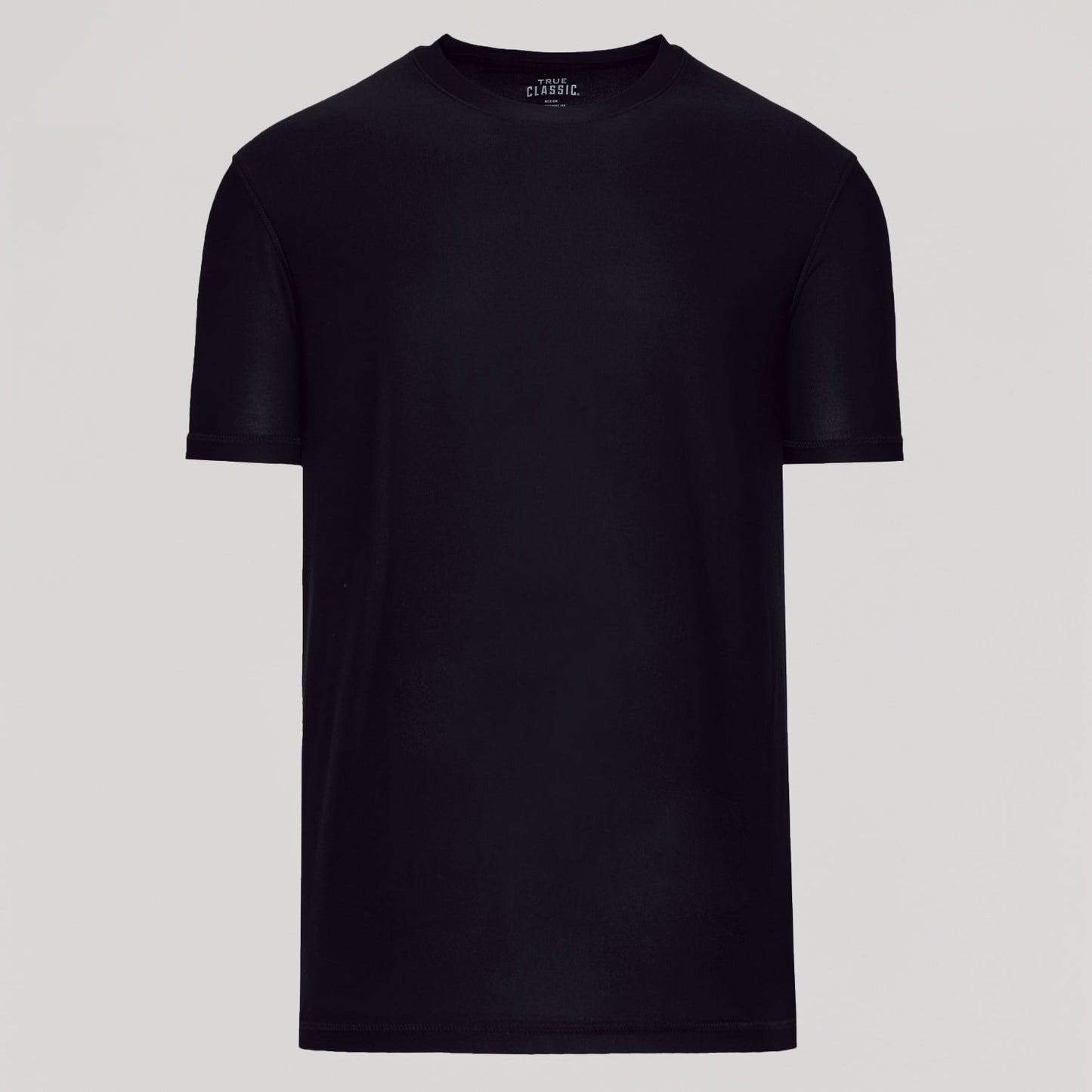 Black Active Crew Neck Tee