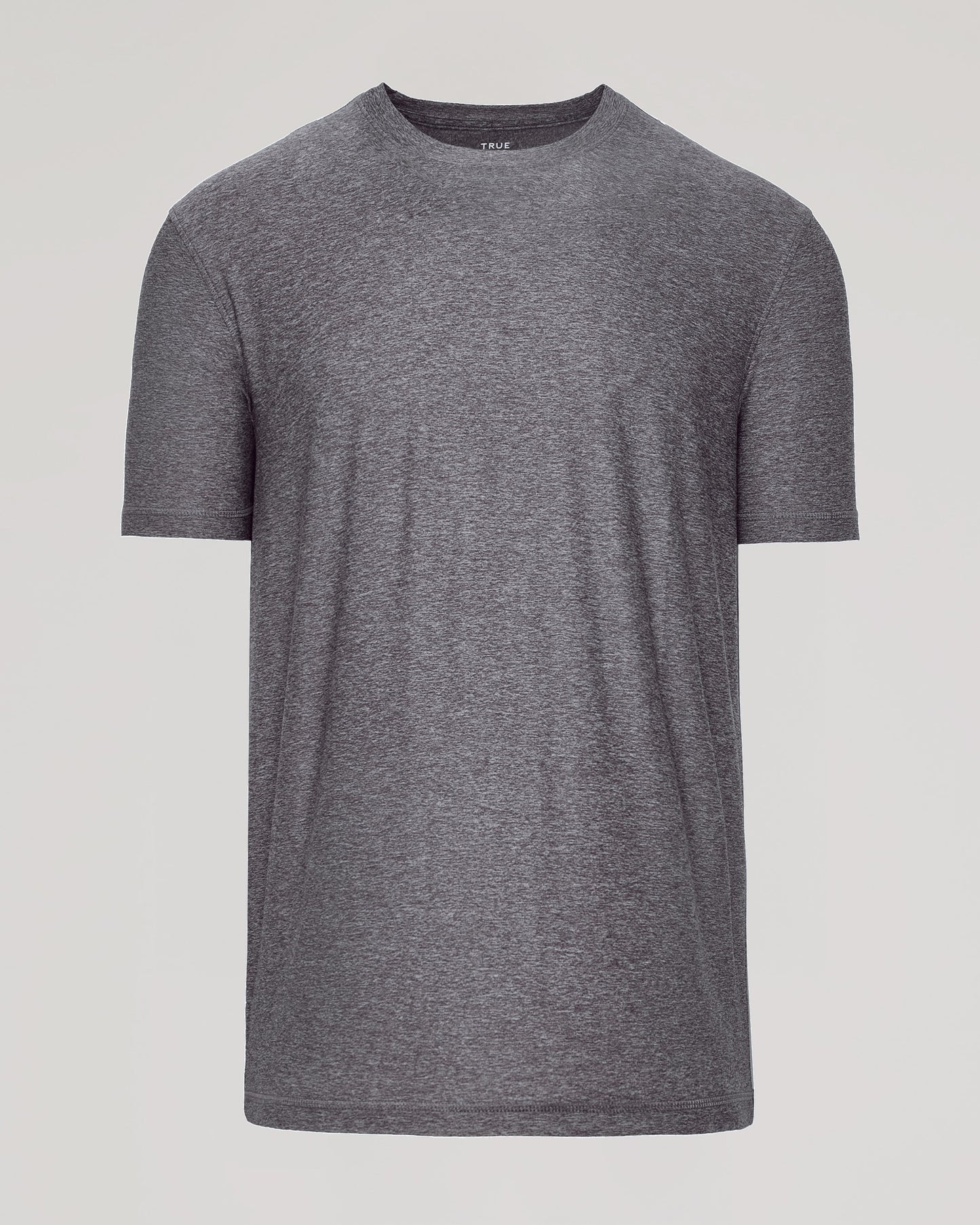 Heather Cocoa Active Crew Neck Tee