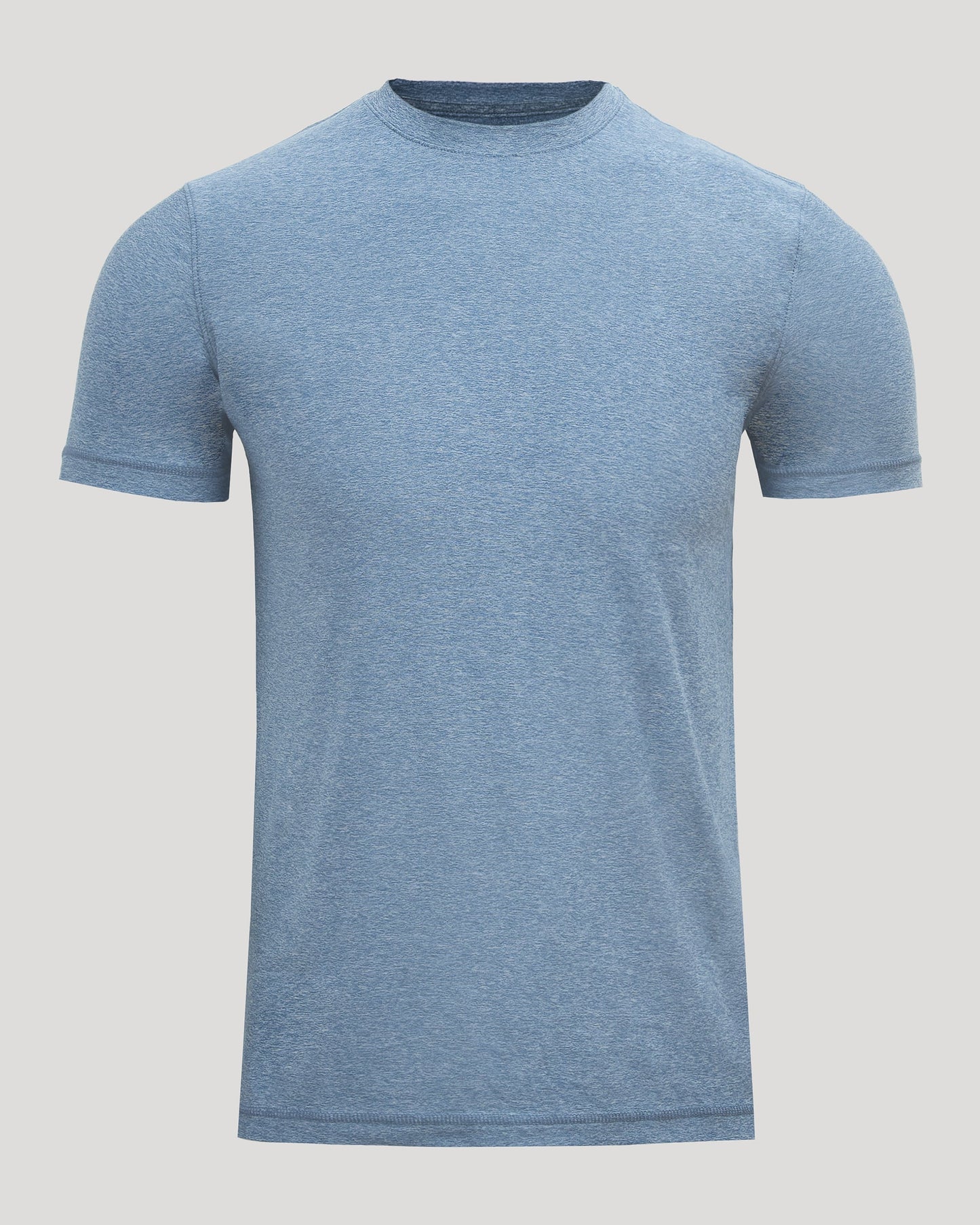 Heather Azul Active Crew Neck Tee