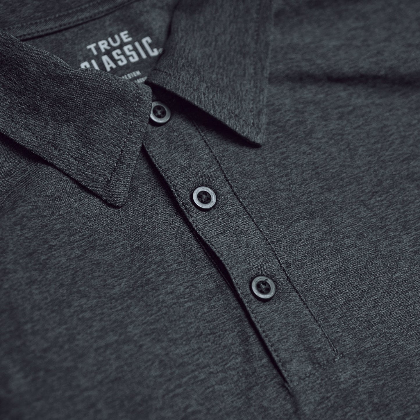 Charcoal Heather Gray Active Polo 2.0