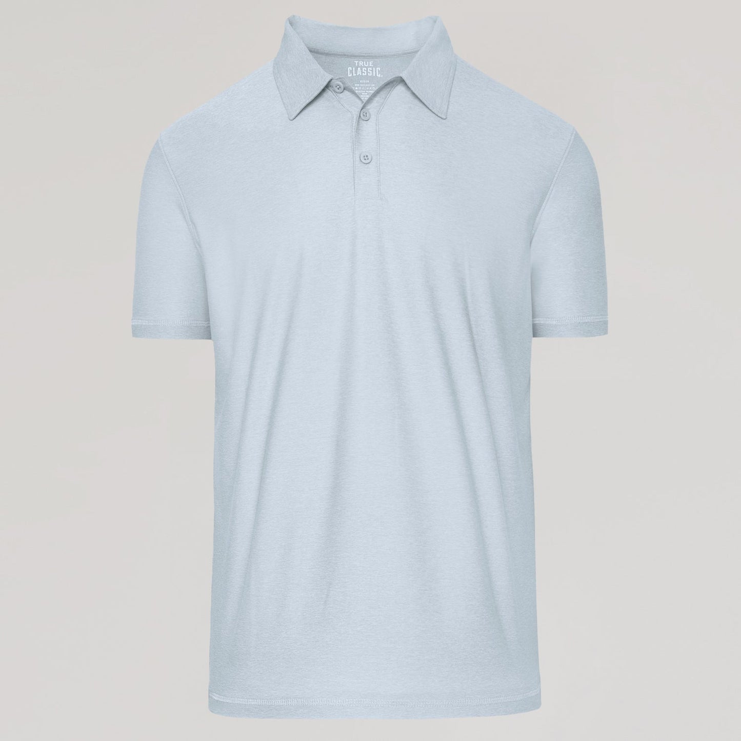 Heather Light Gray Active Short Sleeve Polo