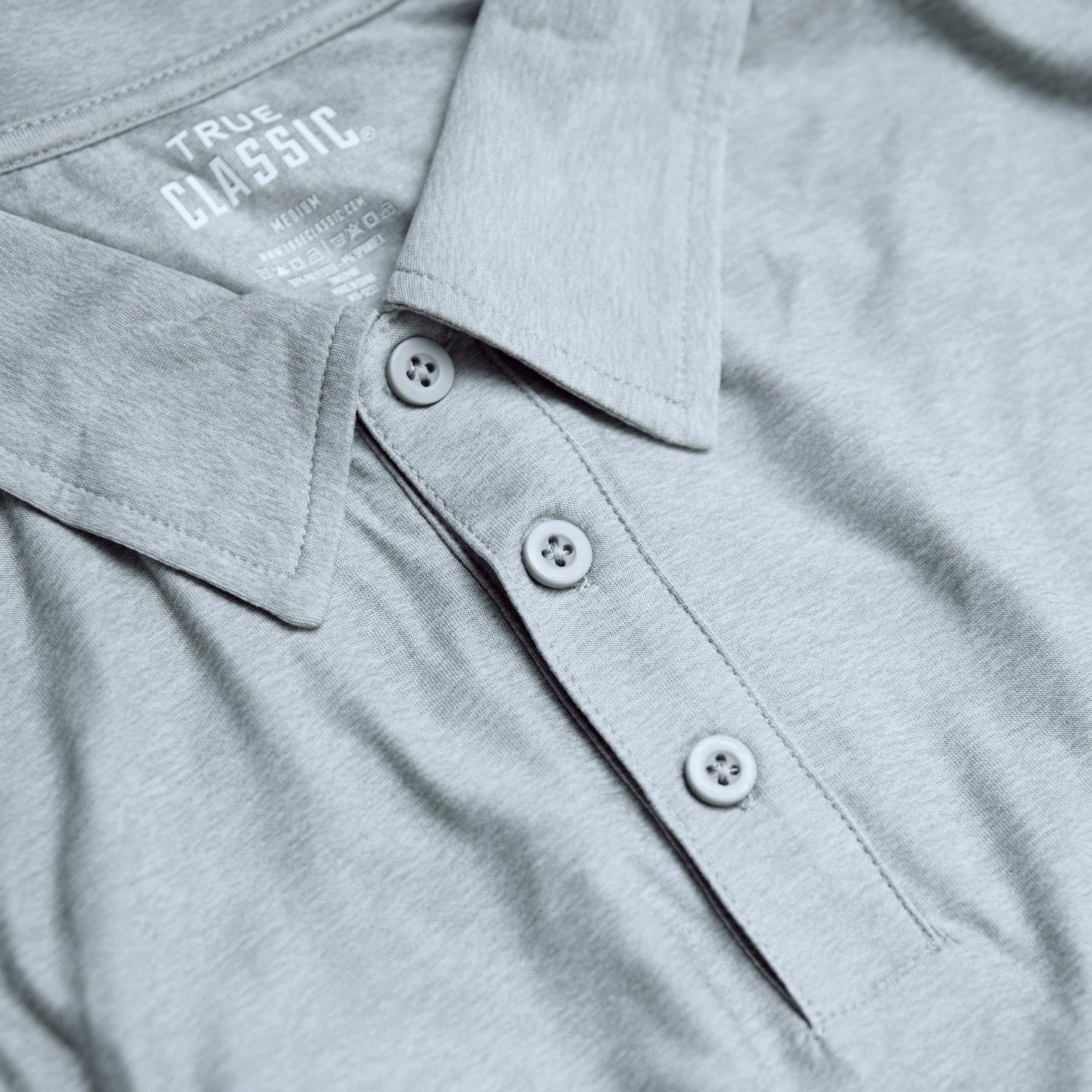 Light Heather Gray Active Polo 2.0