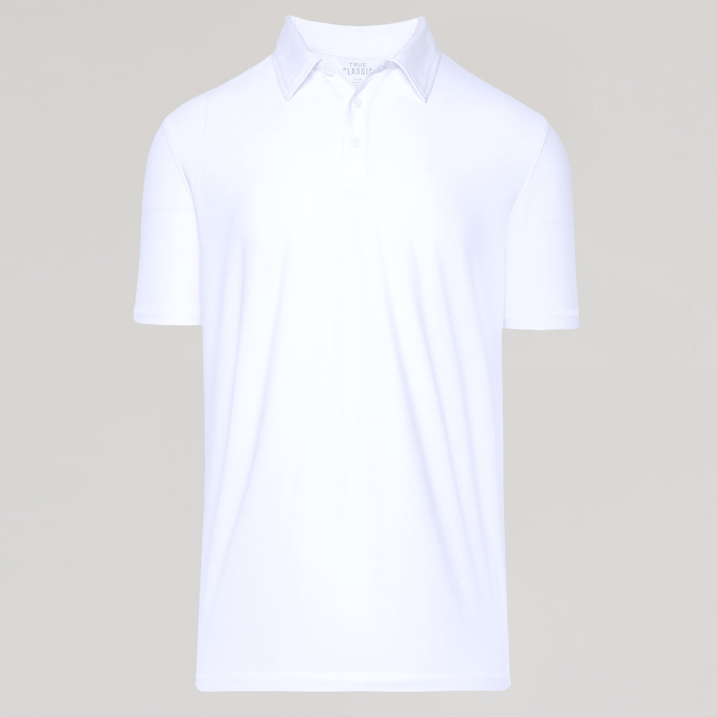 White Active Short Sleeve Polo