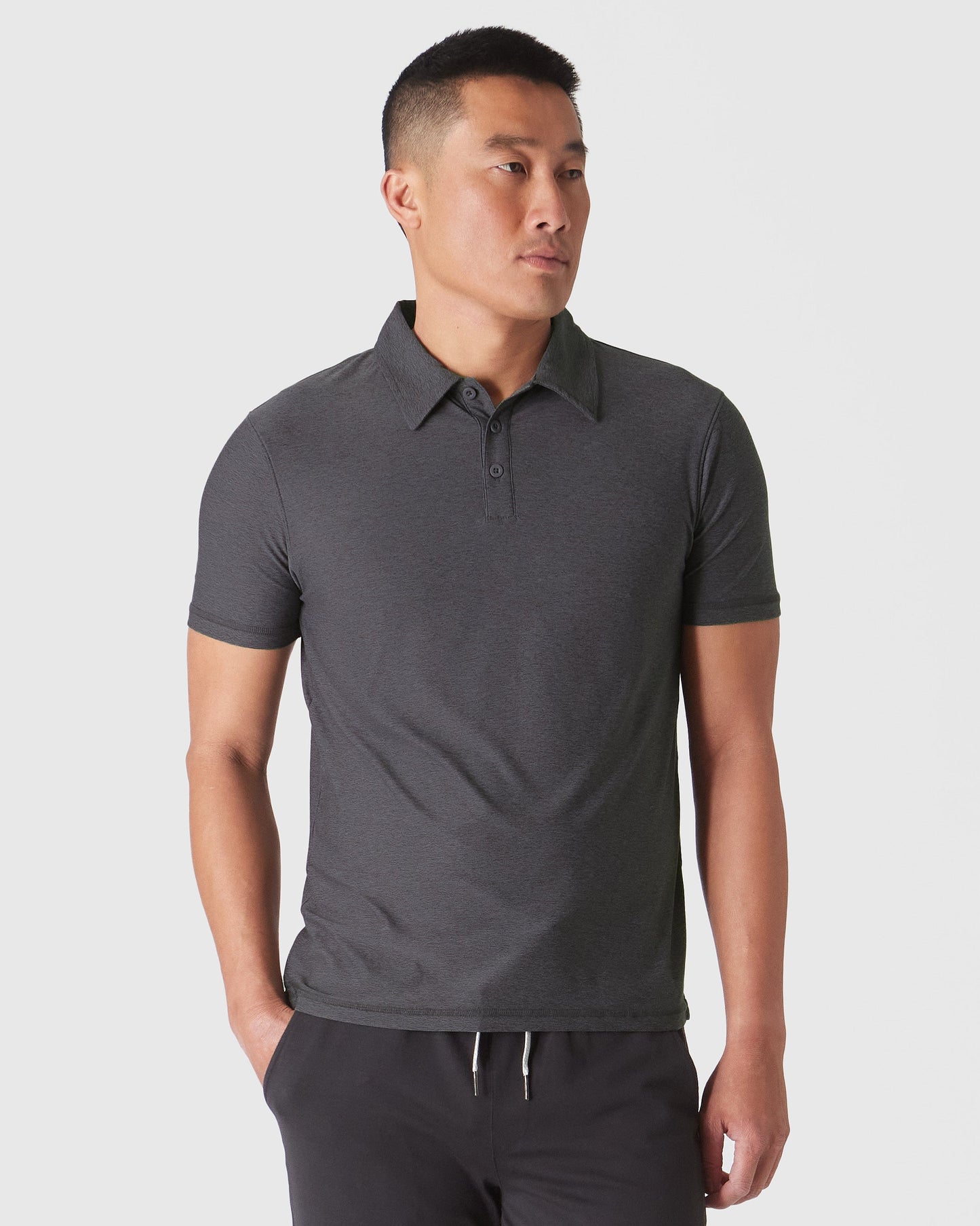 Dark Heather Tempest Active Polo 2.0