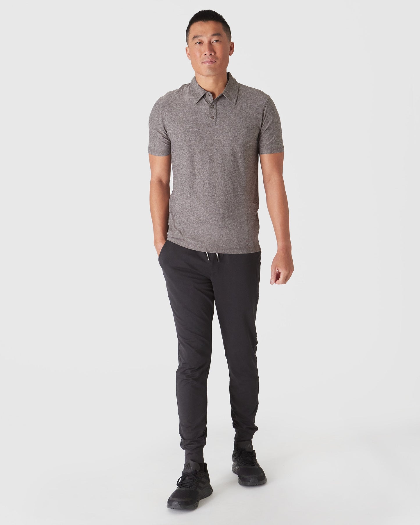 Heather Cocoa Active Polo 2.0