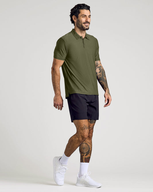 Military Green Active Polo 2.0