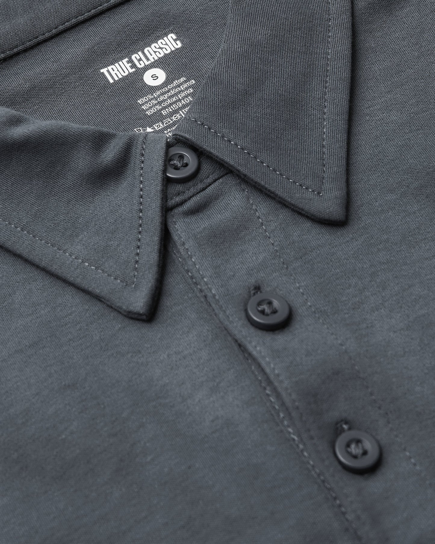 Carbon Premium Pima Polo