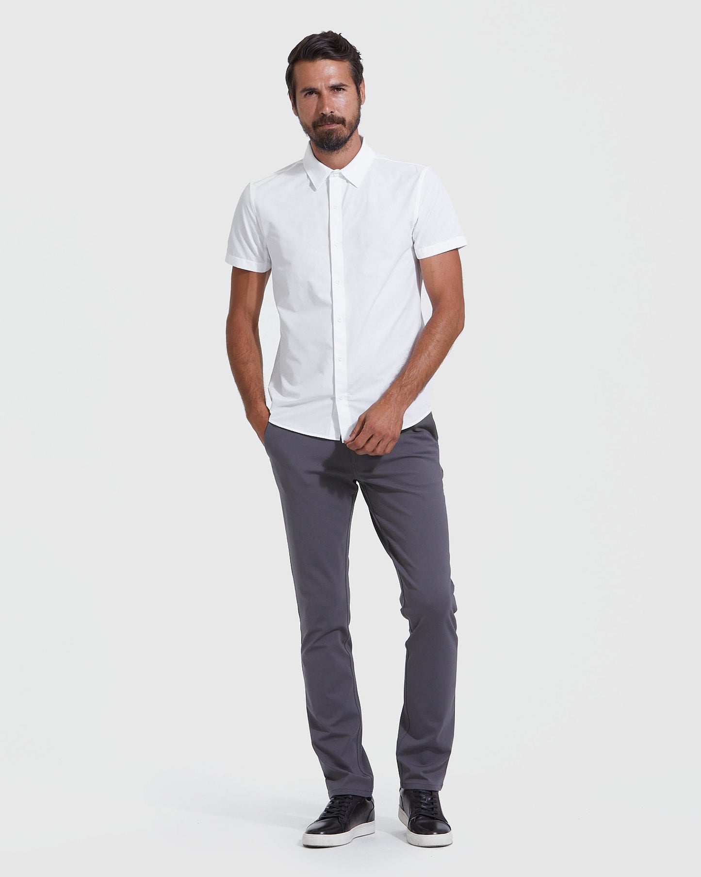 White Short Sleeve Commuter Shirt 2-Pack