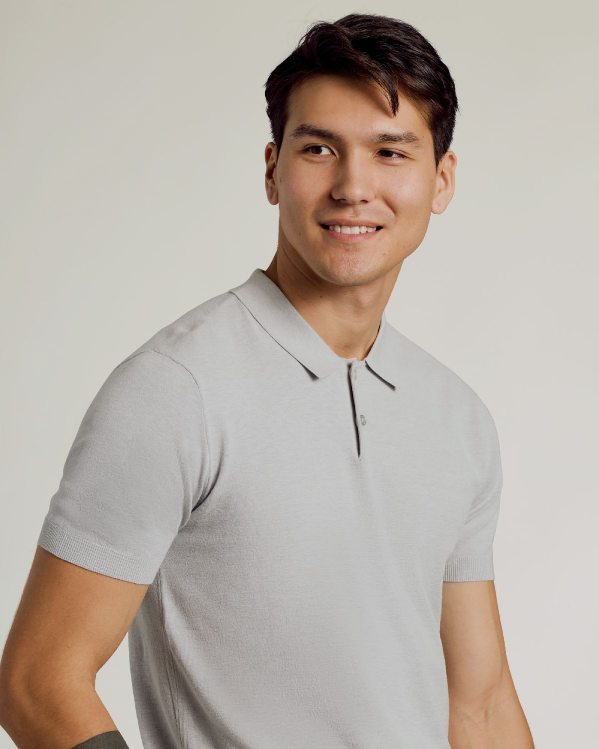 Heather Gray Dressy Polo