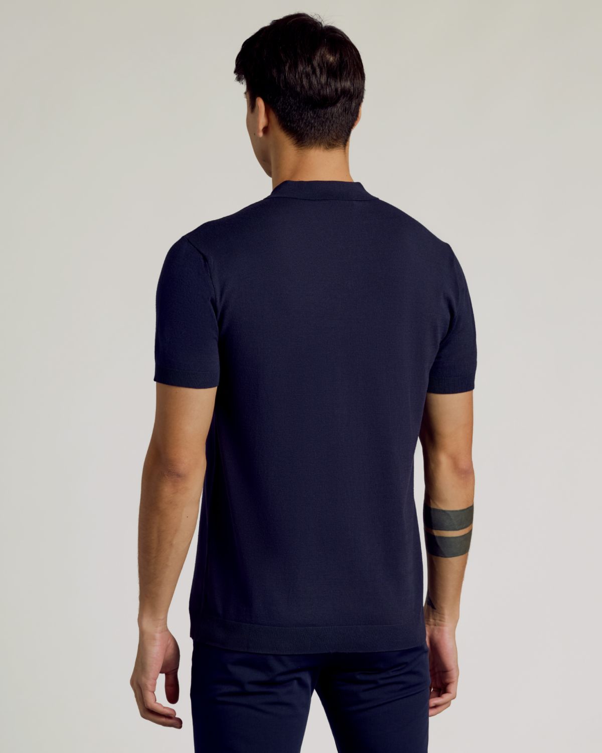 Navy Dressy Polo