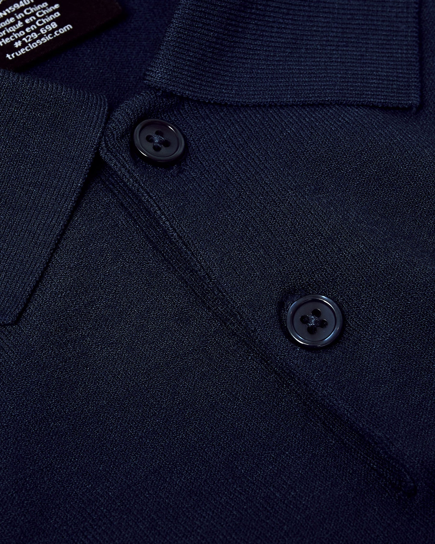 Navy Dressy Polo