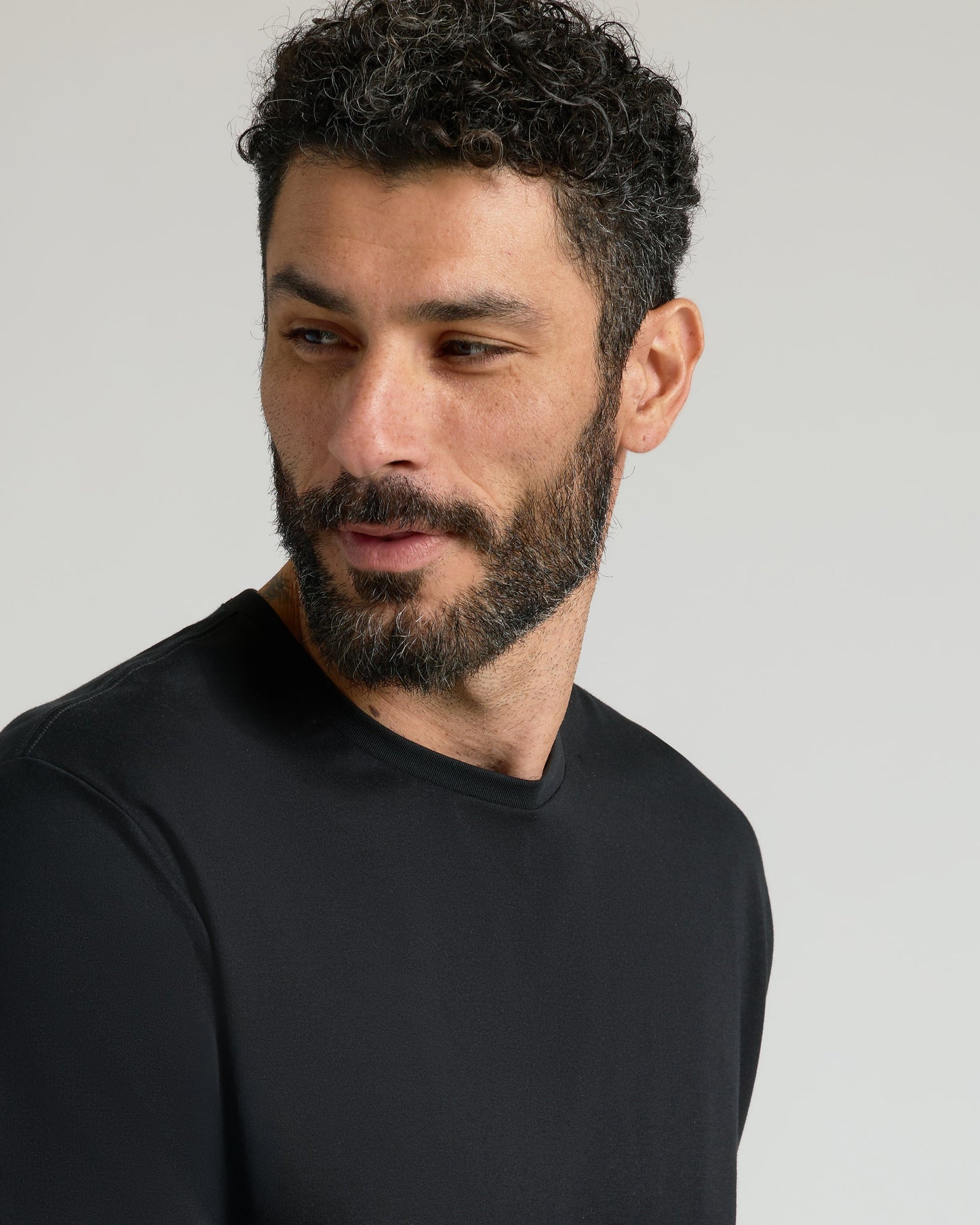 Black Premium Pima Crew Neck