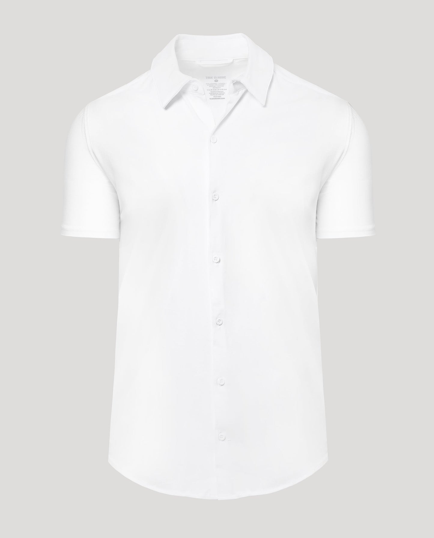 White Short Sleeve Comfort Knit Shirt