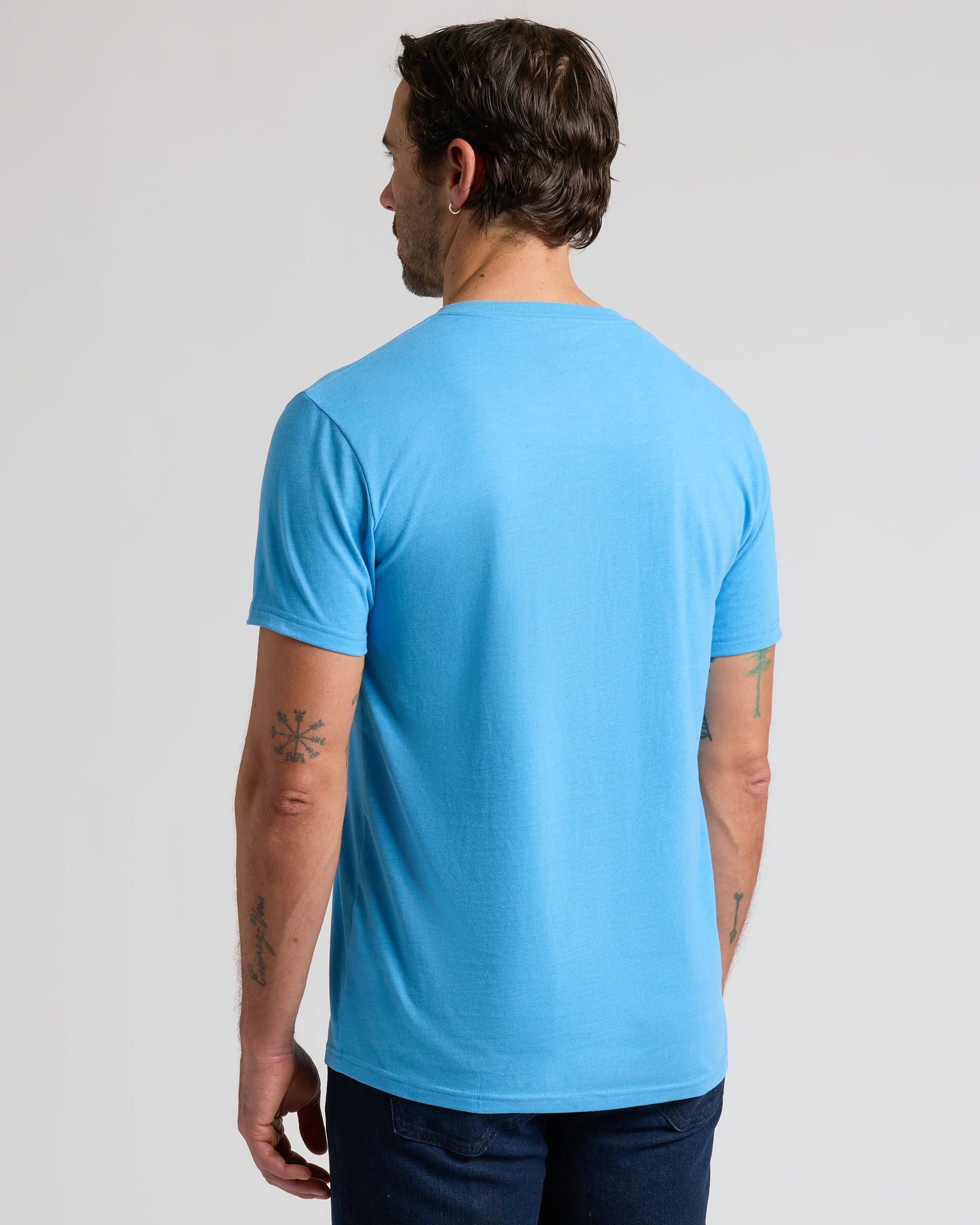 Dark Heather Bahama Blue Classic V-Neck