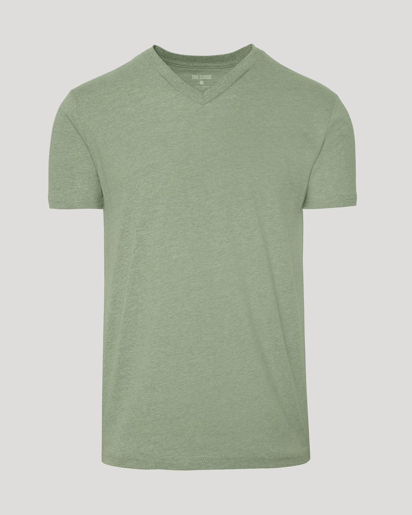 Dark Heather Bay Green Classic V-Neck