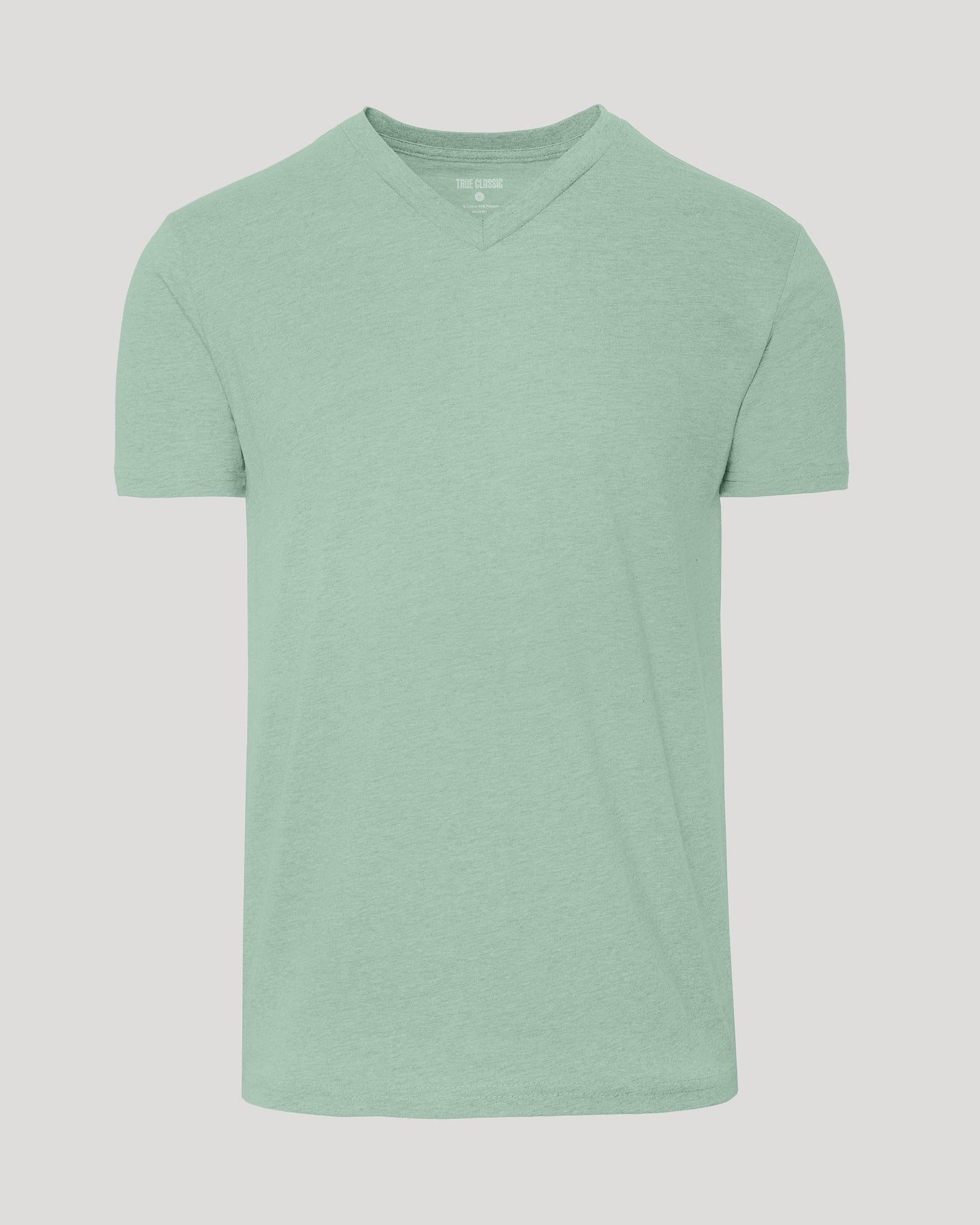 Heather Slate Green Classic V-Neck