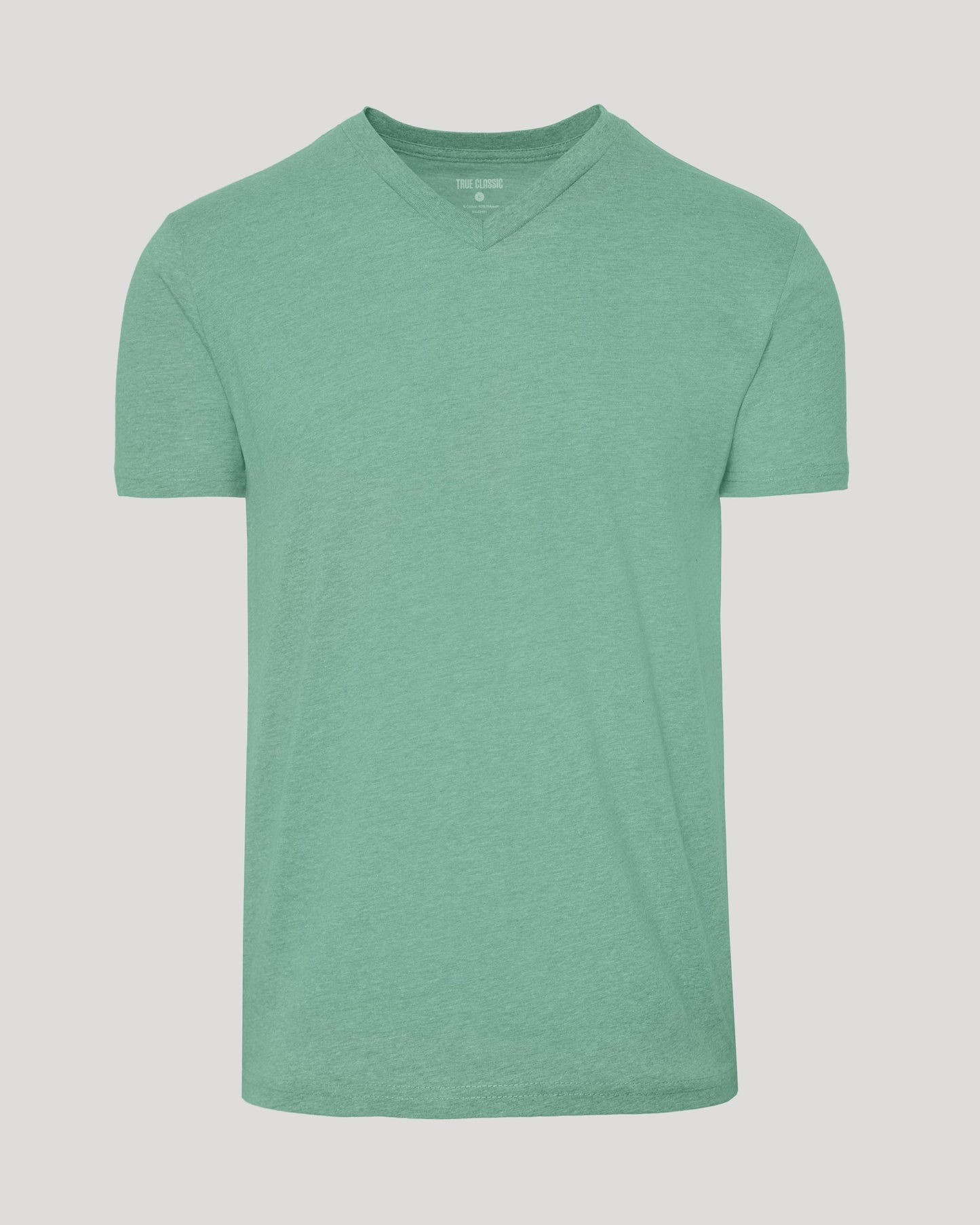 Light Heather Greenery Classic V-Neck