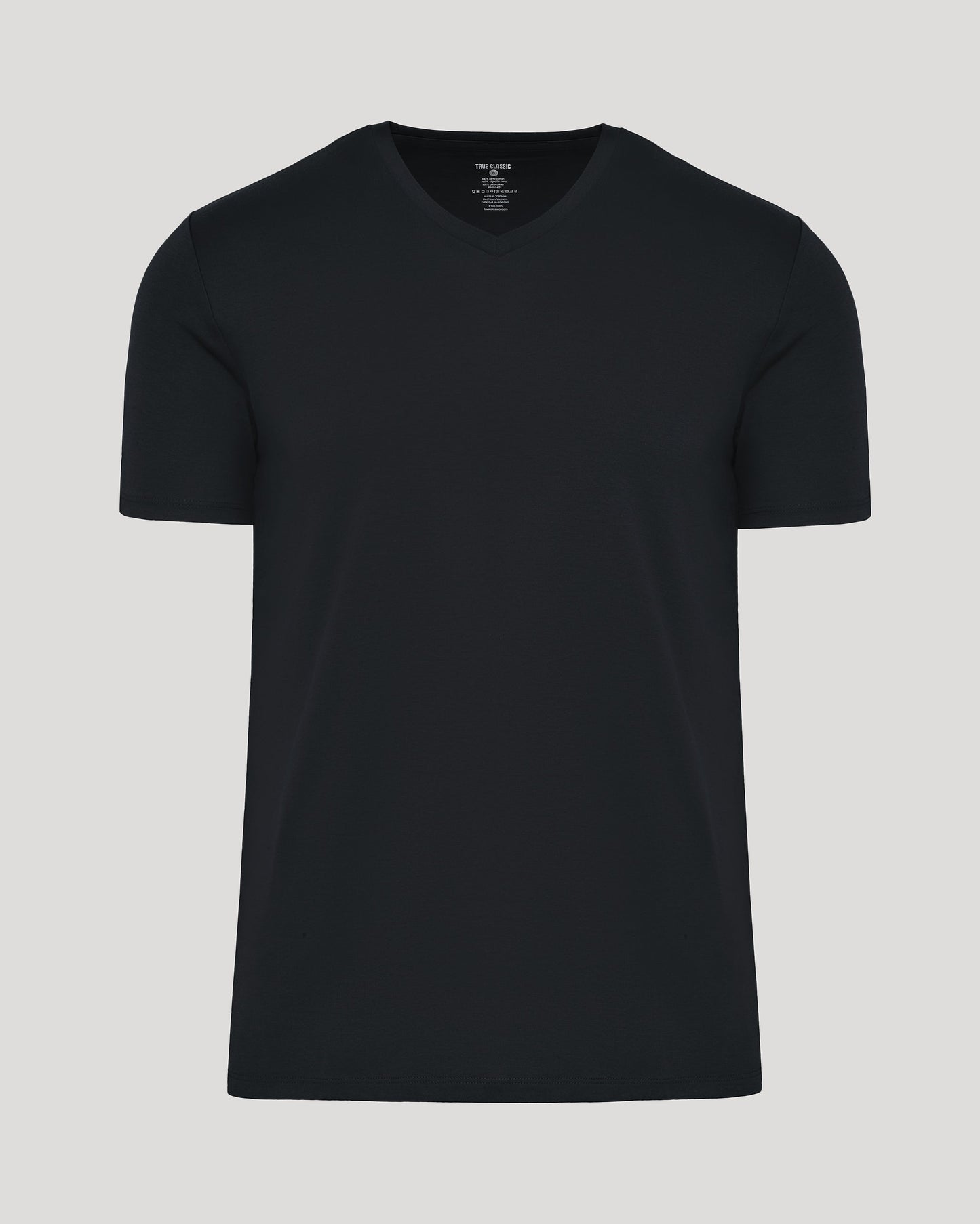Black Premium Pima V-Neck