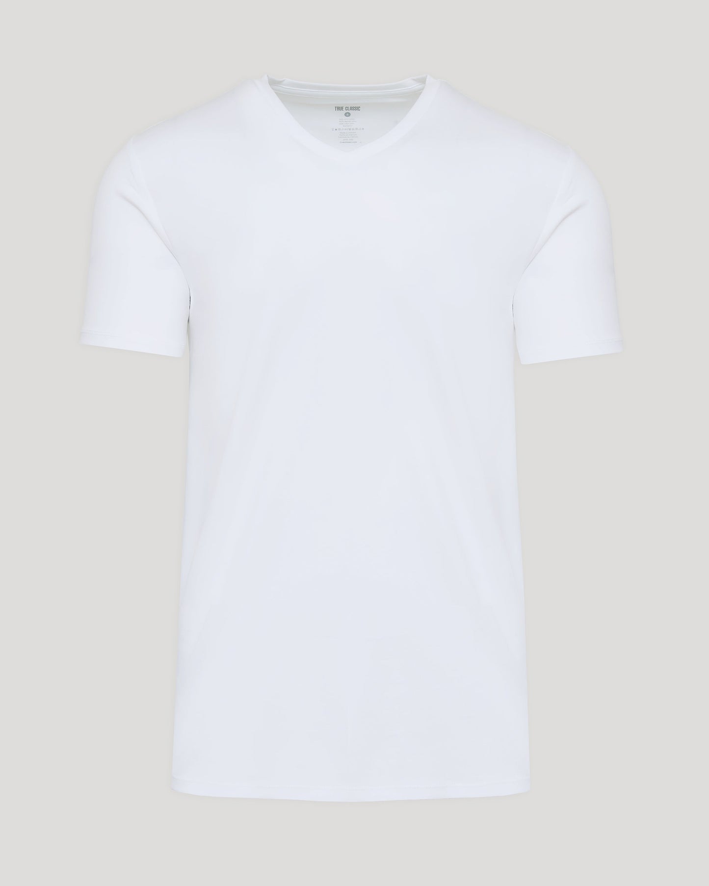 White Premium Pima V-Neck
