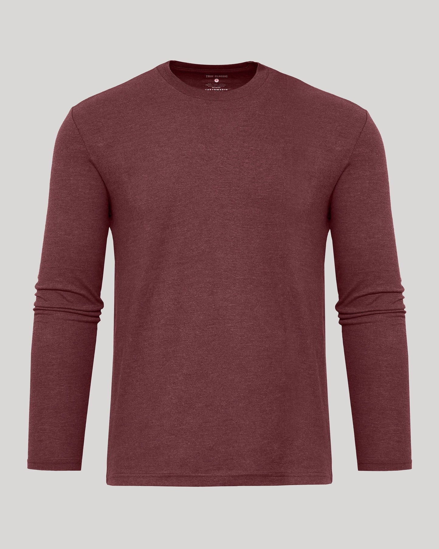 Dark Heather Clovewood Classic Long Sleeve Crew Neck