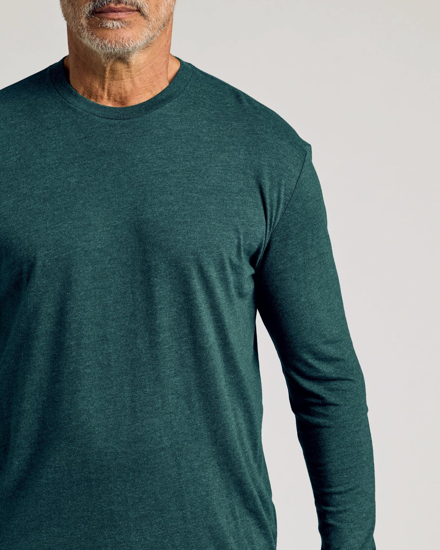 Dark Heather Seafarer Classic Long Sleeve Crew Neck