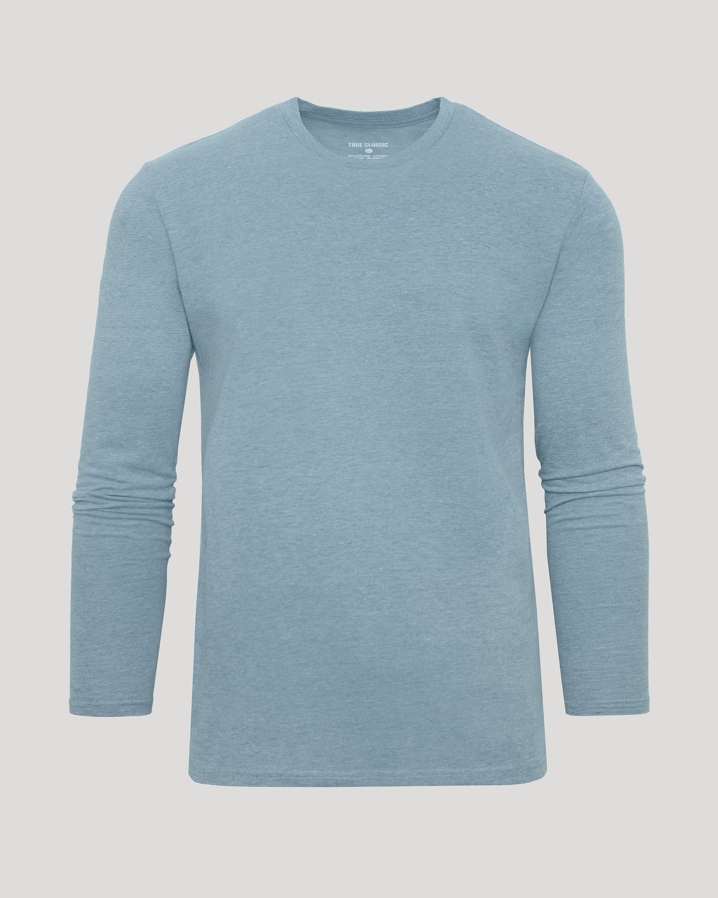 Heather Sapphire Classic Long Sleeve Crew Neck