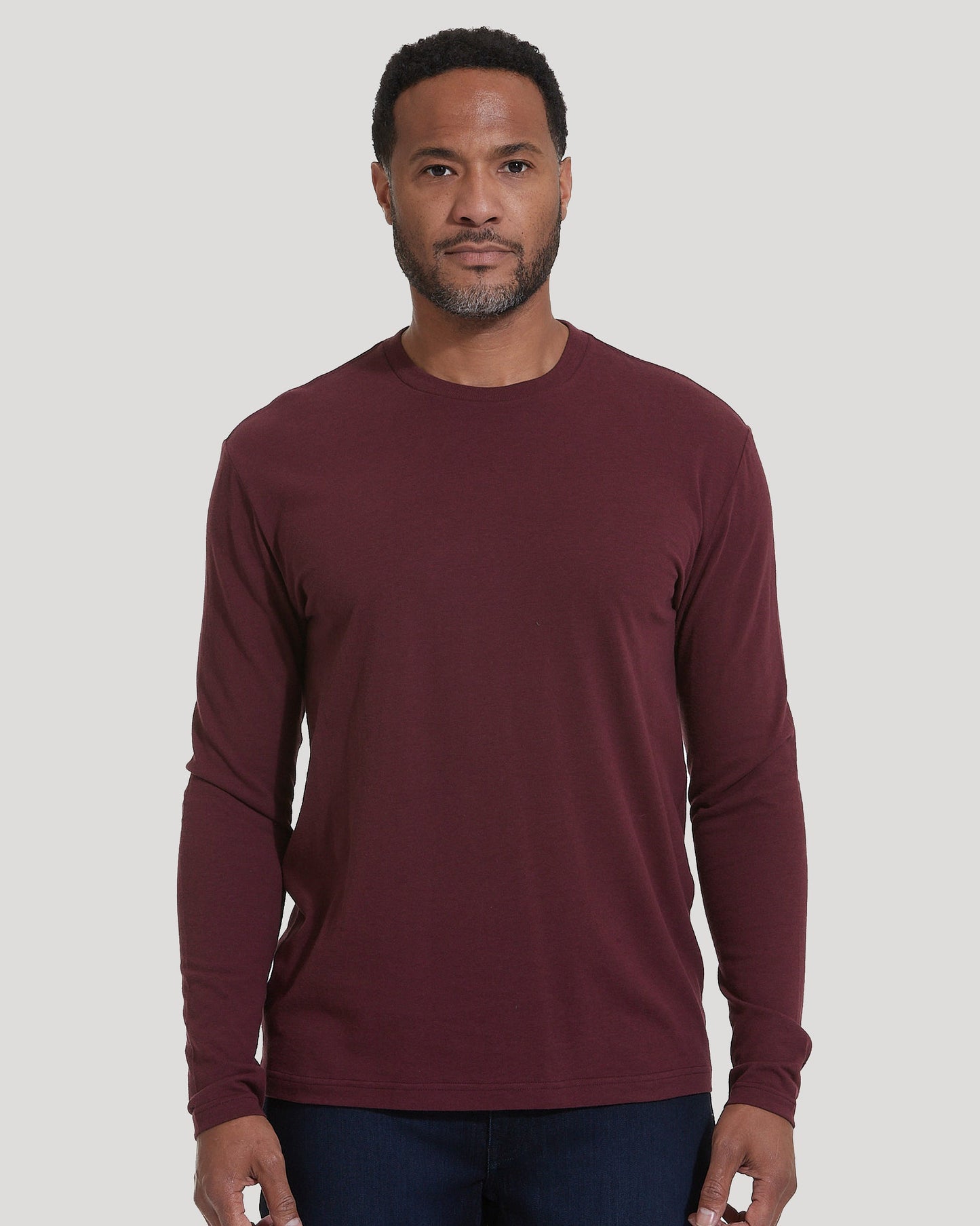 Mahogany Classic Long Sleeve Crew Neck